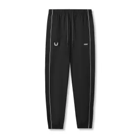 0796. Ripstop Oversized Track Pant - Black "Patch"