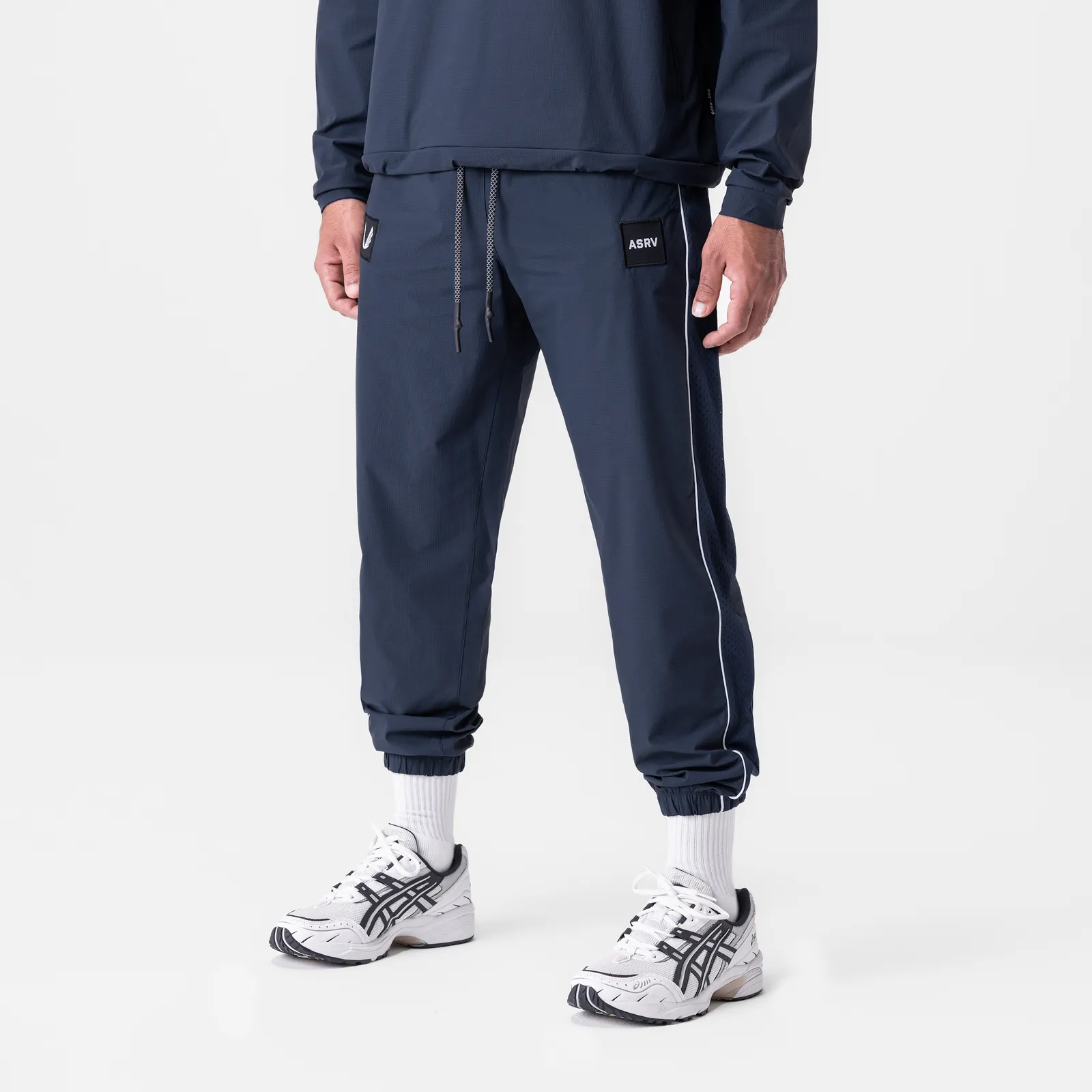 0796. Ripstop Oversized Track Pant - Navy "Patch"