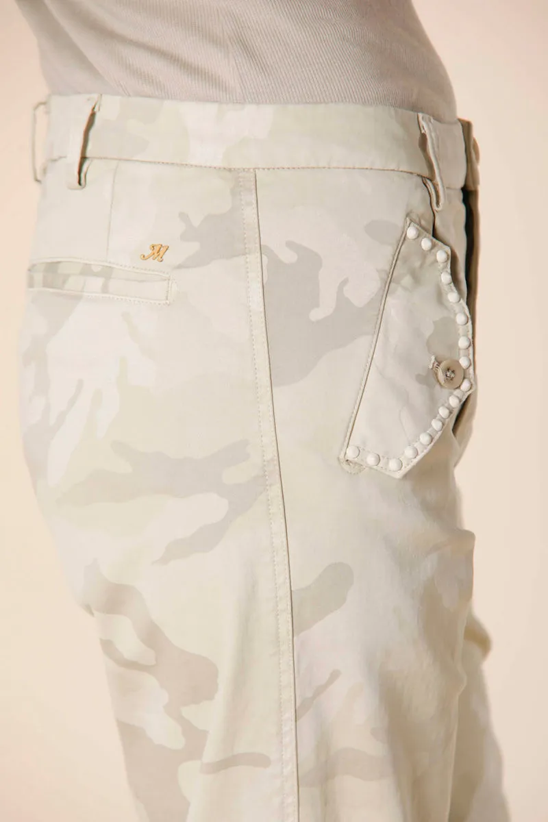 4PNT3C3123BCBE103S Evita cargo pant with camouflage print