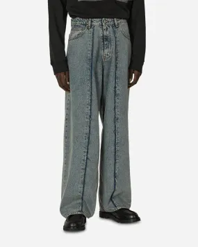 5-Pockets Denim Trousers Light Blue