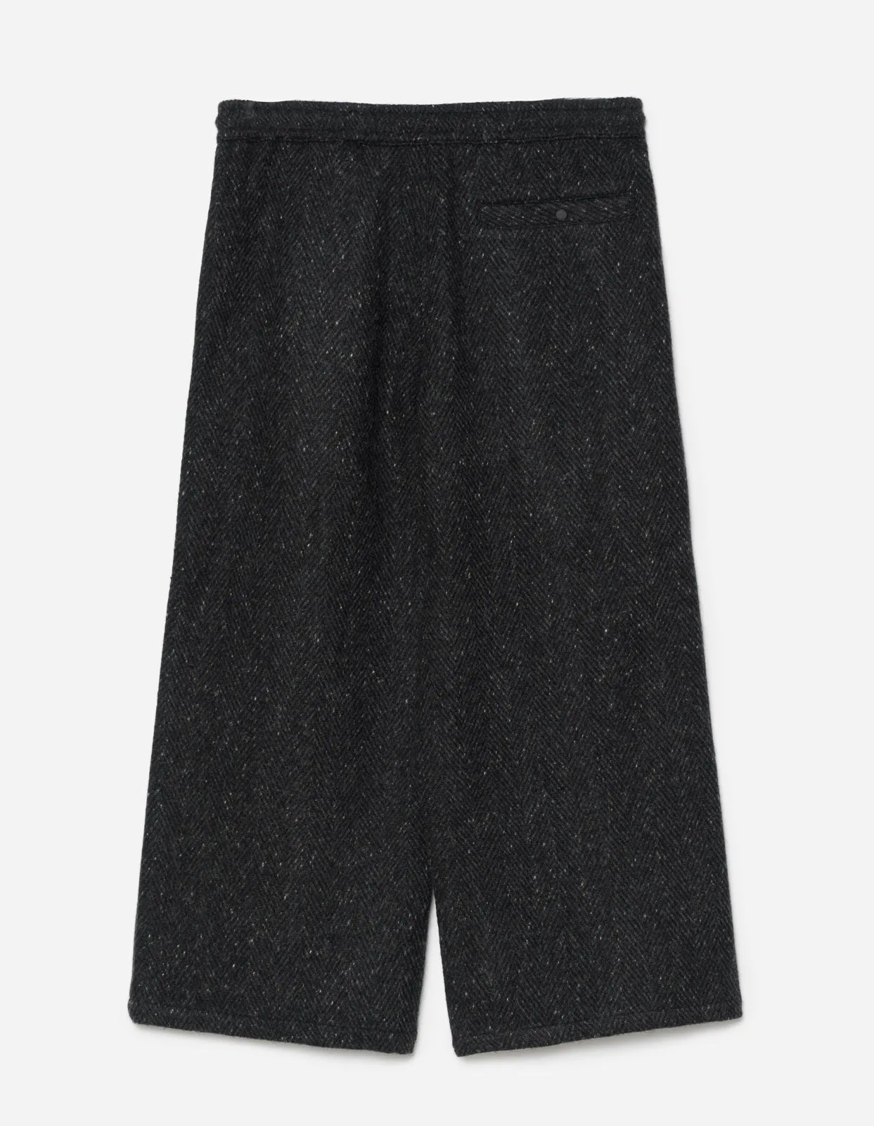 5334 Wool Hakama Track Pants Black