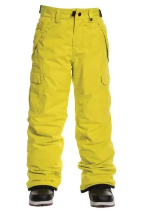 686 BOYS INFINITY CARGO INSL PANT SULPHUR