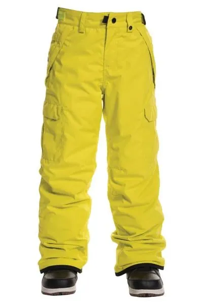 686 BOYS INFINITY CARGO INSL PANT SULPHUR