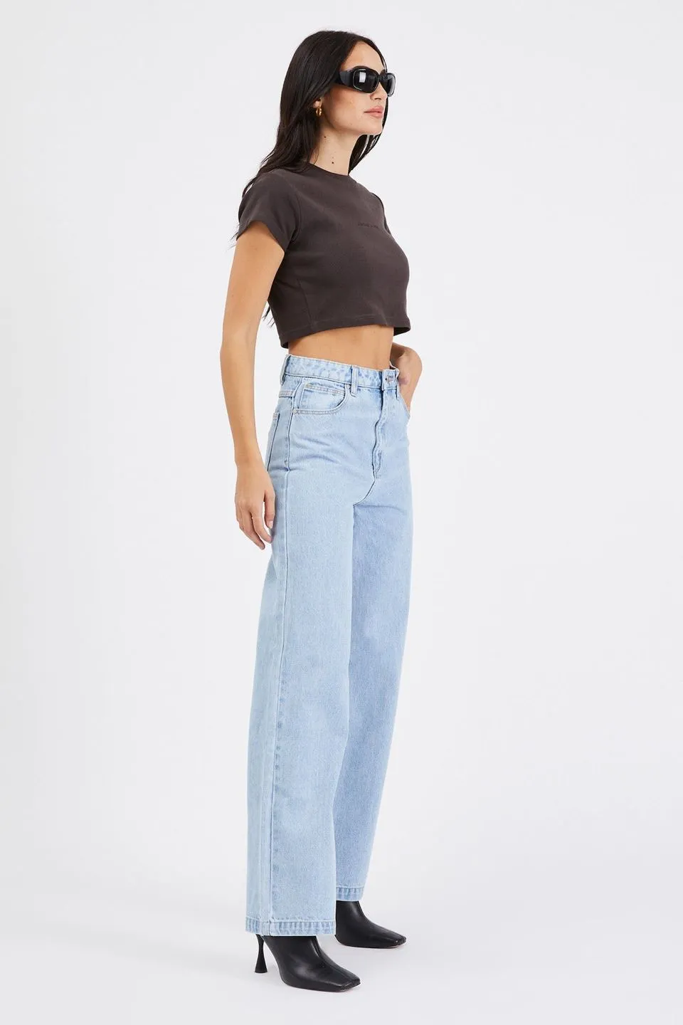 94 High Wide Walk Away Light Blue Denim Jean