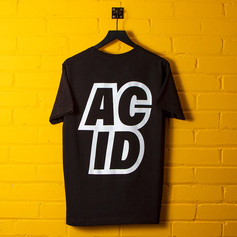 Acid Sport Back Print - Tshirt - Black