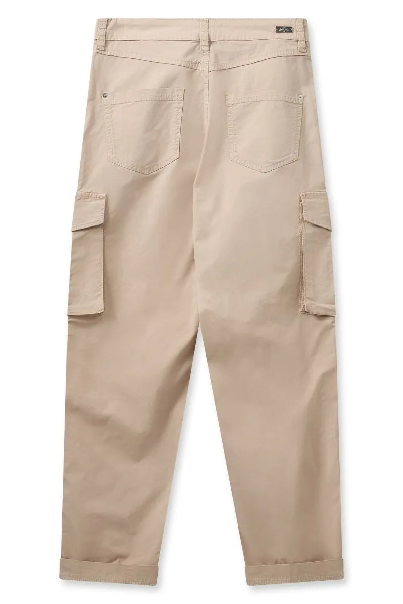 Adeline Rosita Cargo Pant | Cement | Bukser fra Mos Mosh