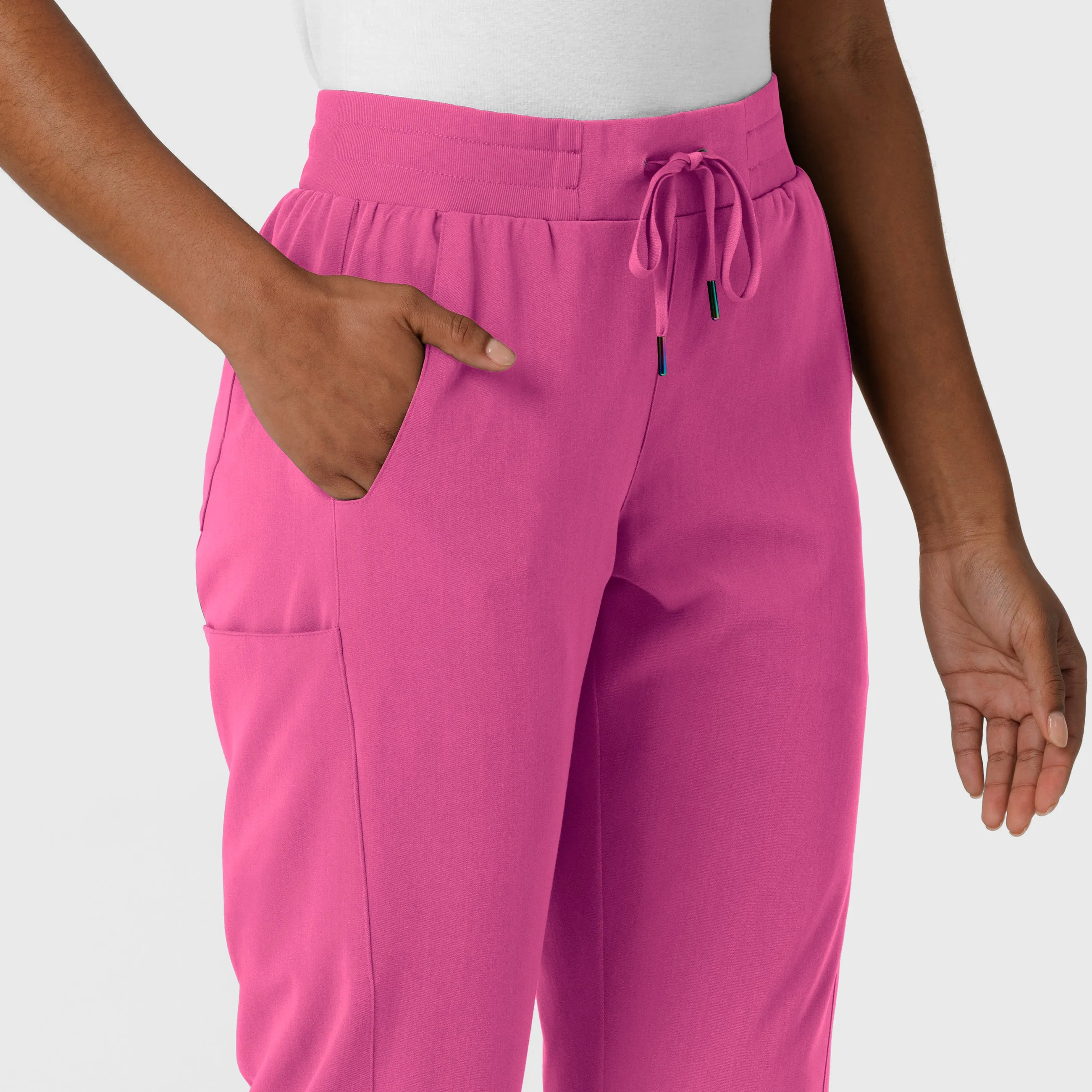 Aero Remix Women's Cargo Jogger Scrub Pant - Fuchsia