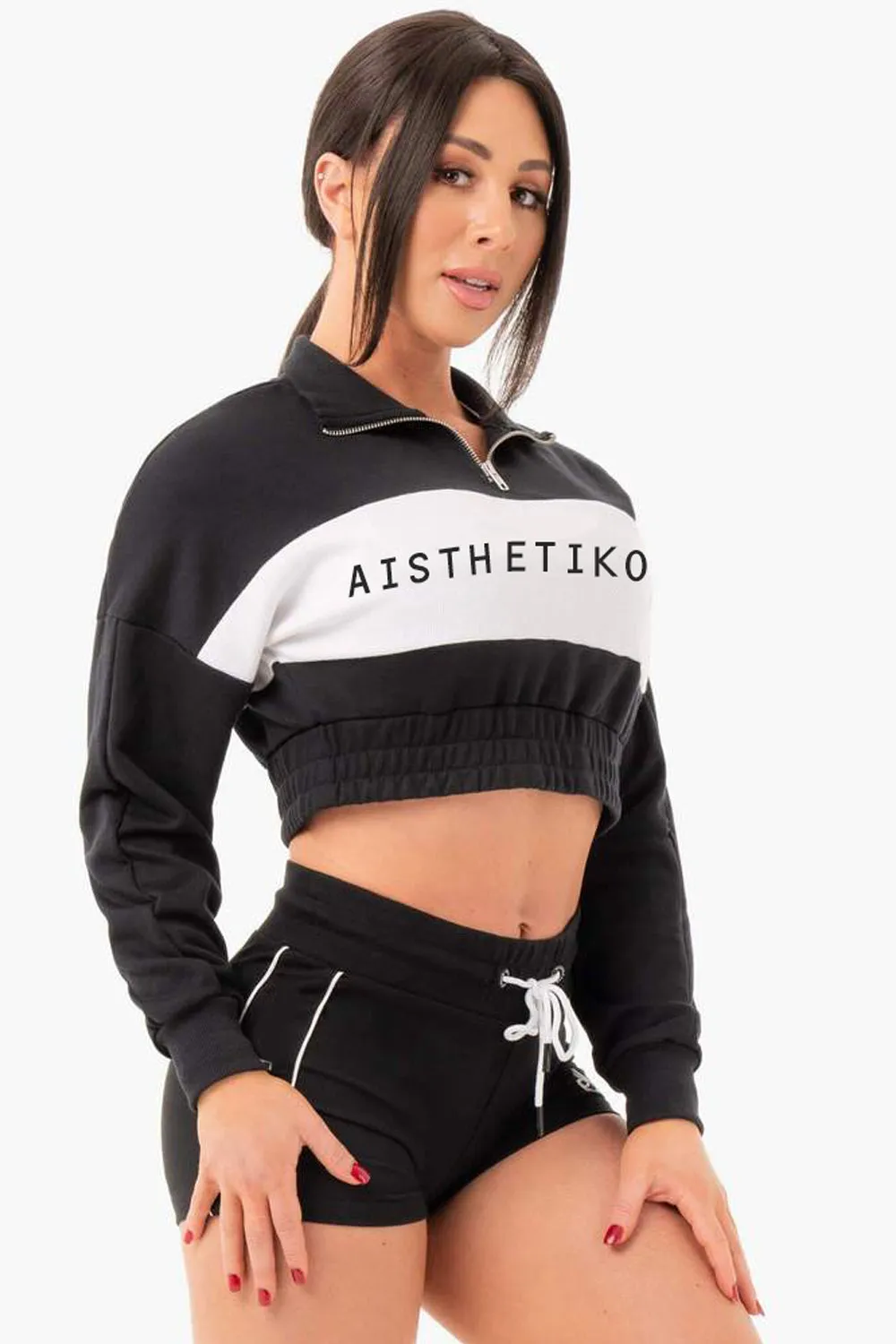 Aisthetikos signature Crop Track Jumper