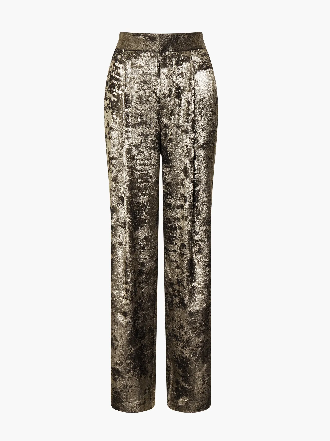 Alara Molten Metallic Suit Trousers