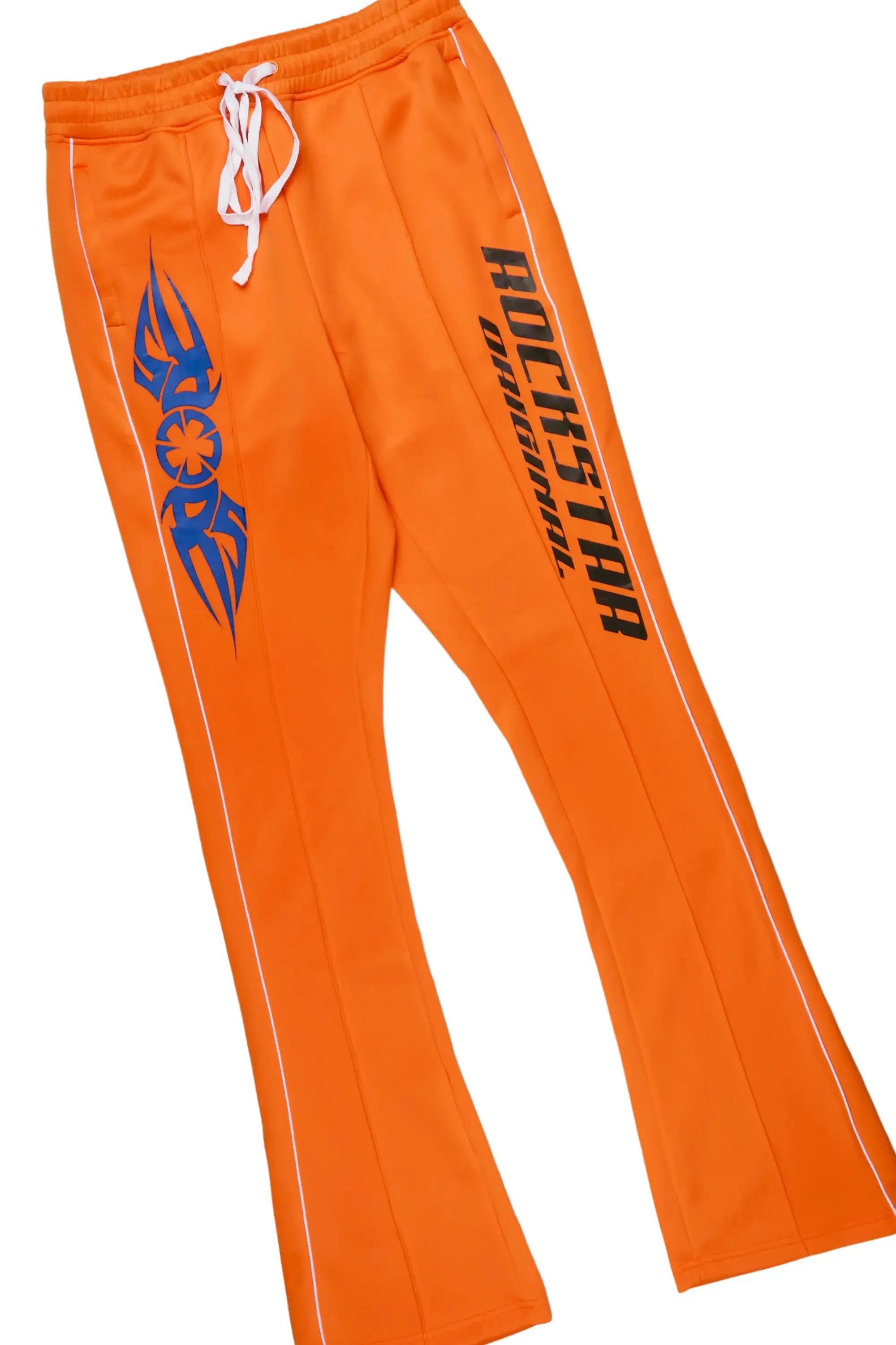 Aleksey Black/Orange Graphic Hoodie/Track Pant Set