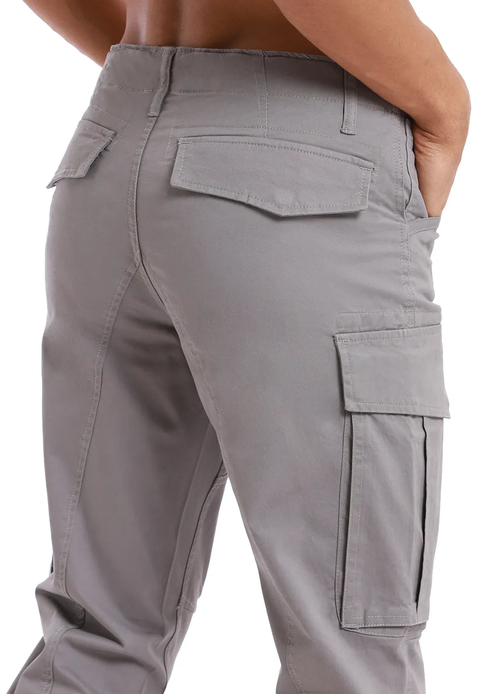 Aqua Gray Cargo Pant