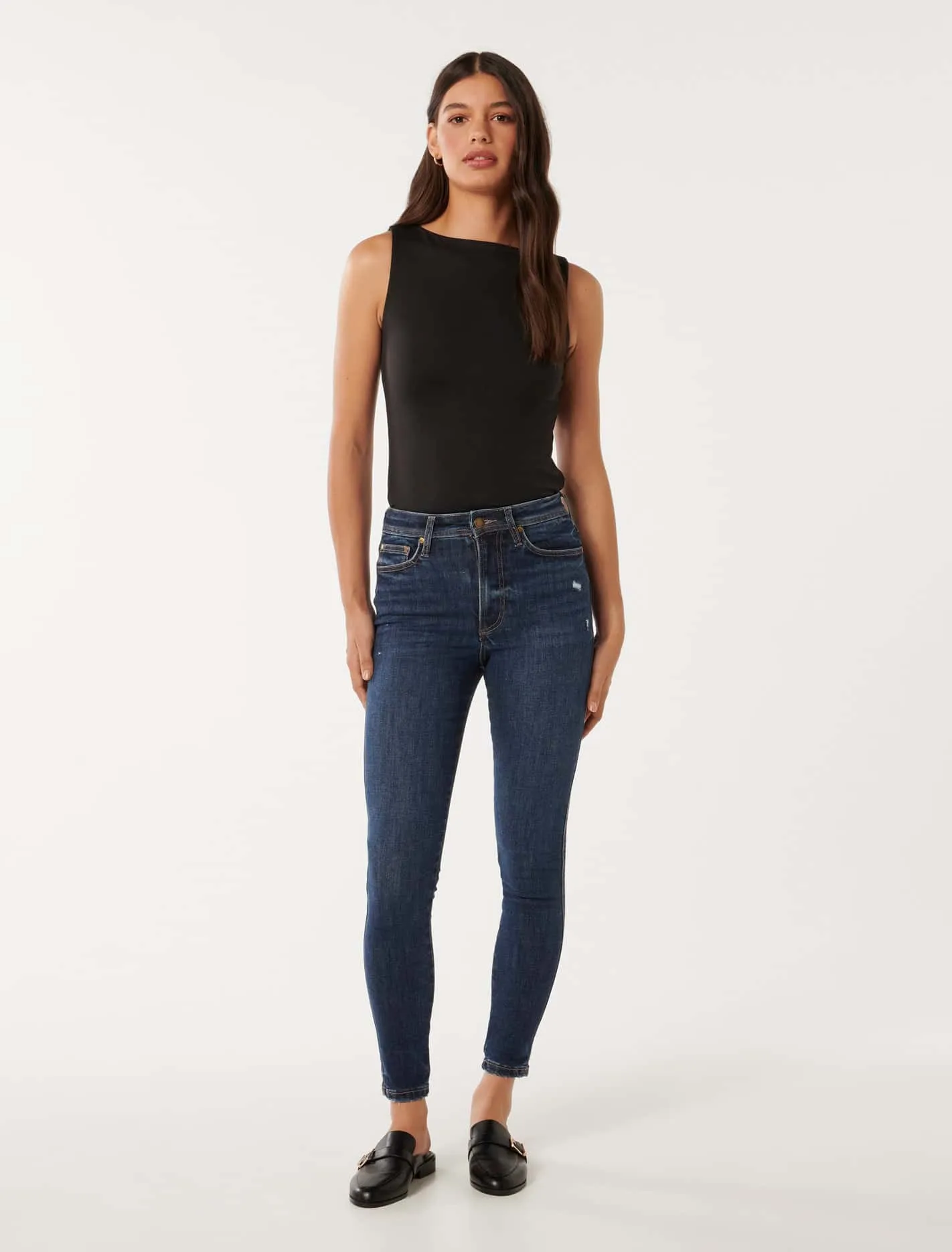 Ashley Mid-Rise Skinny Jeans