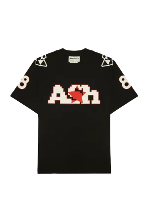 Ashluxe Digital Print Sport Jersey Black