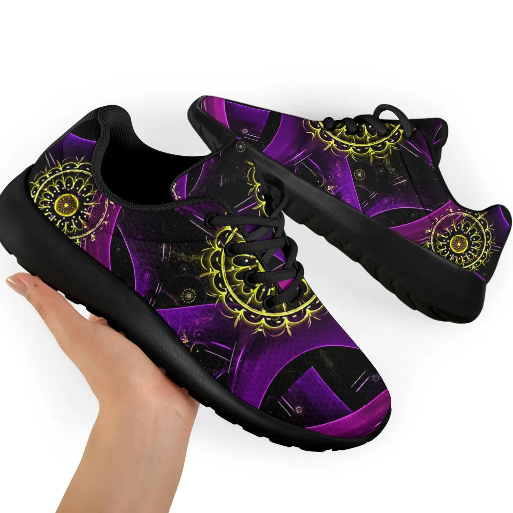 Awesome Purple Lines Sport Sneakers