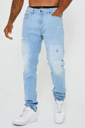 Bardsley Tapered Jean - Ice Blue