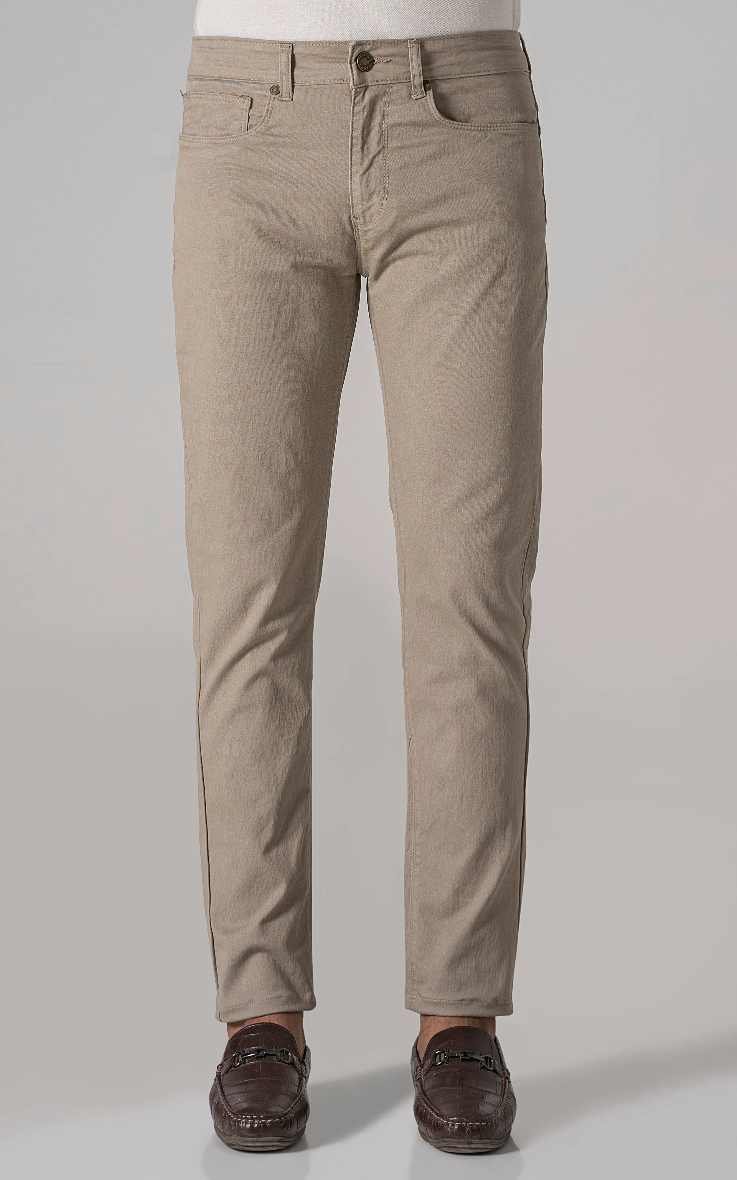 BASIC 5-POCKET MELANGE PANT LIGHT KHAKI