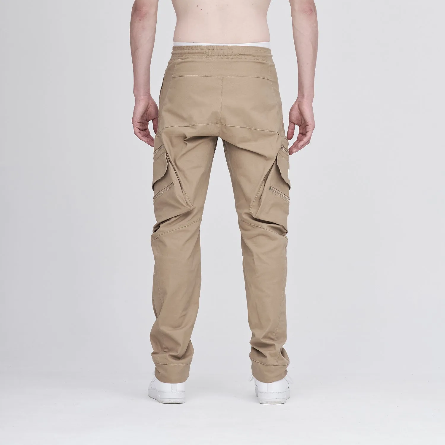 Basics Wide Cargo Pant Beige