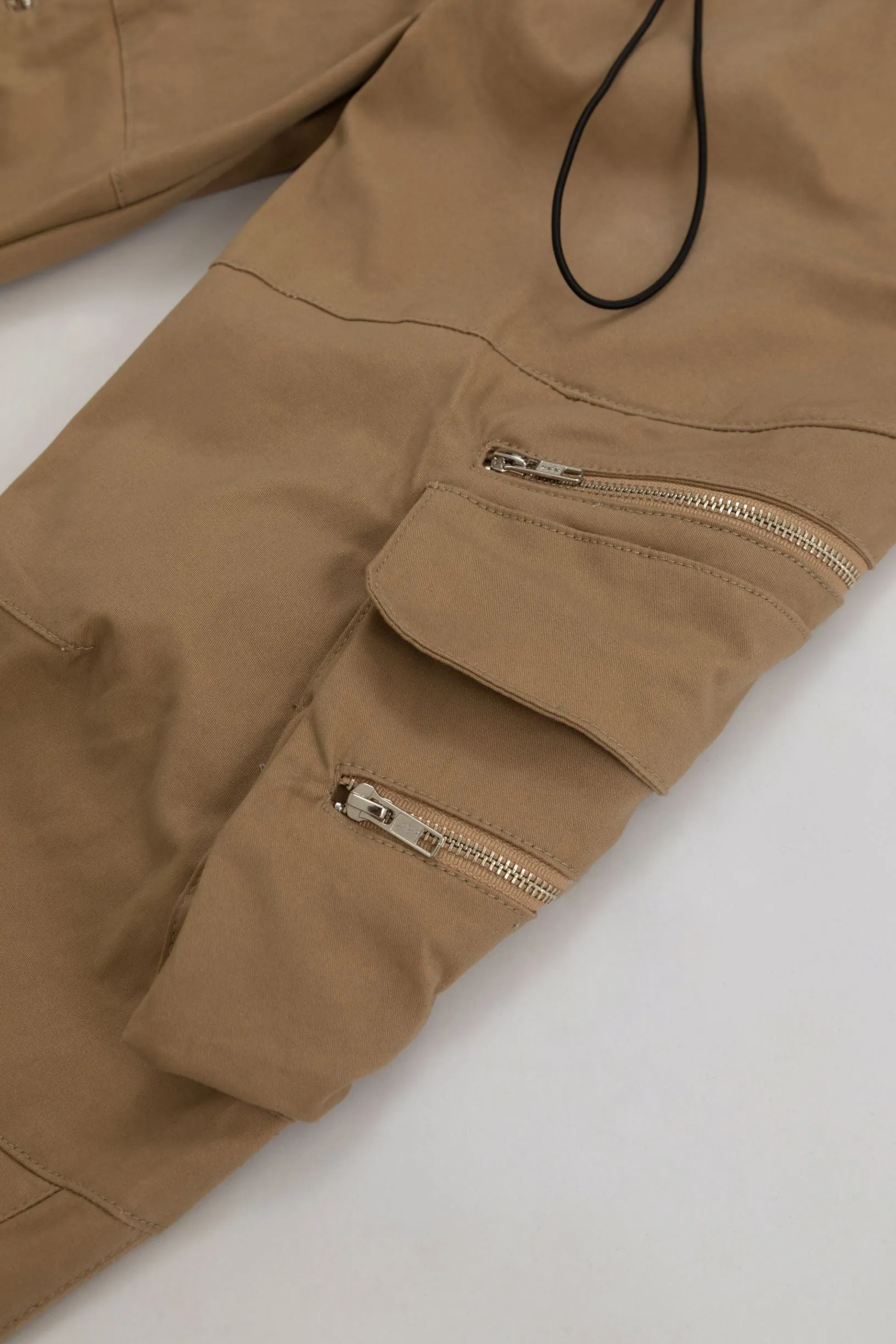 Basics Wide Cargo Pant Beige