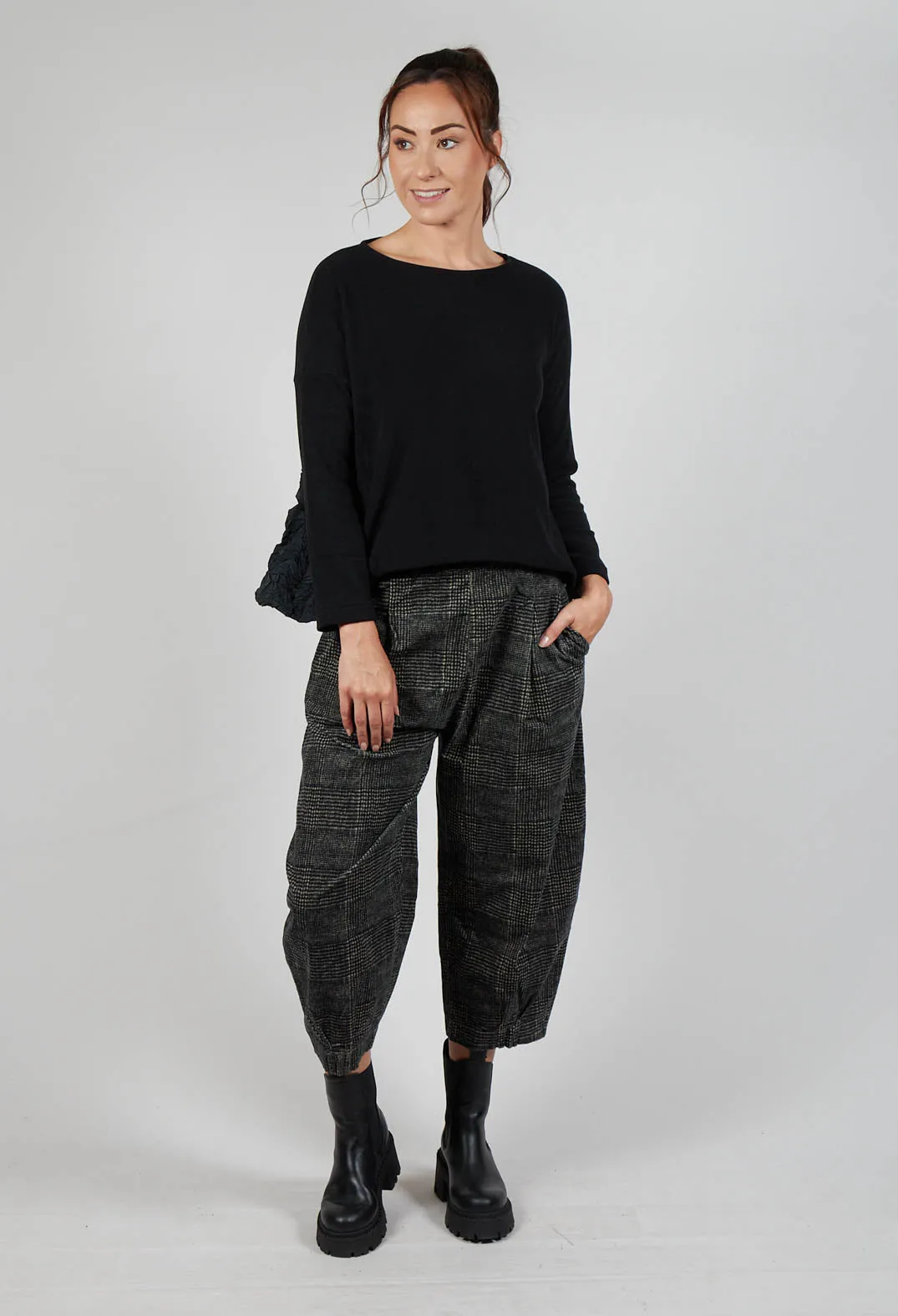 Bianco PR Trousers in Tagll Nero