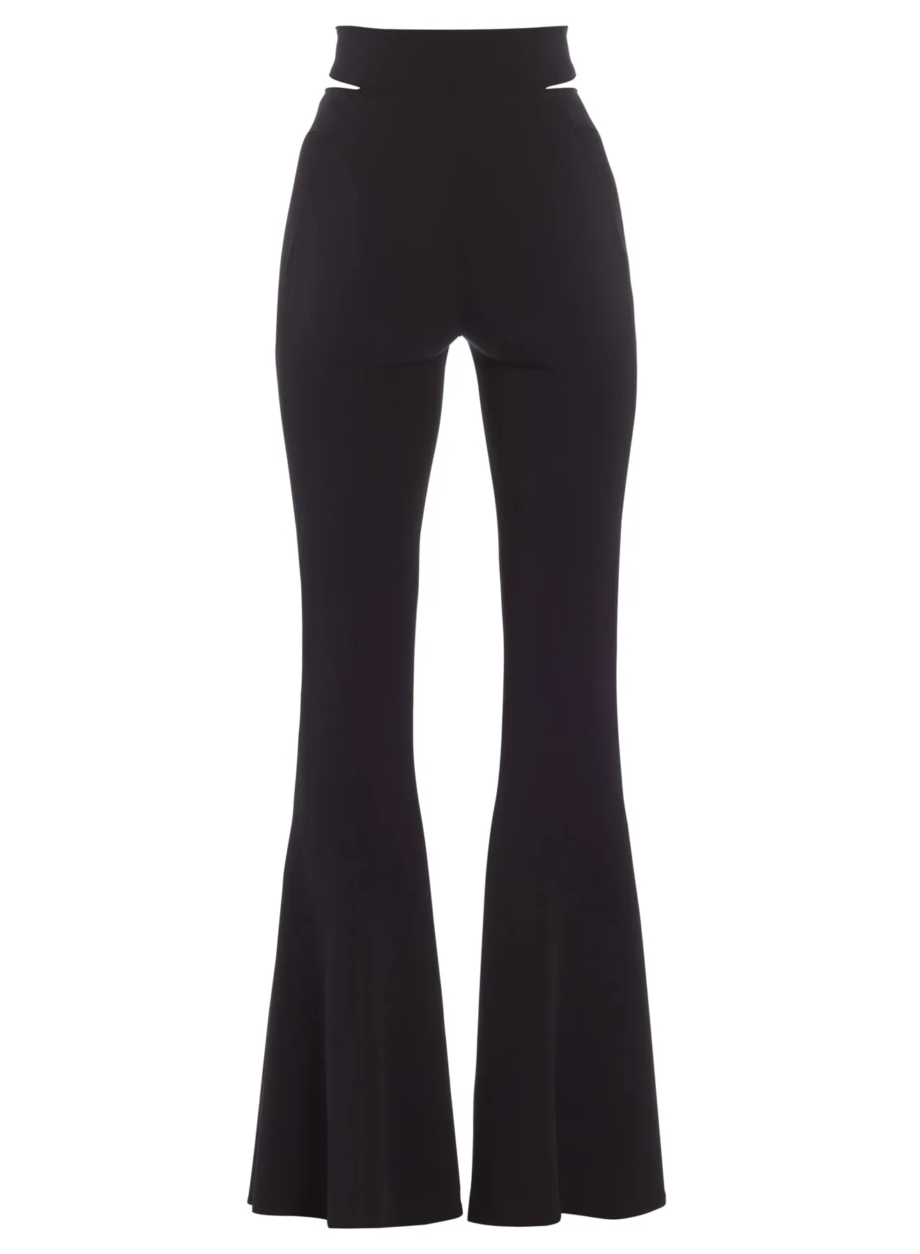 black hook & eye bootcut tailoring trousers