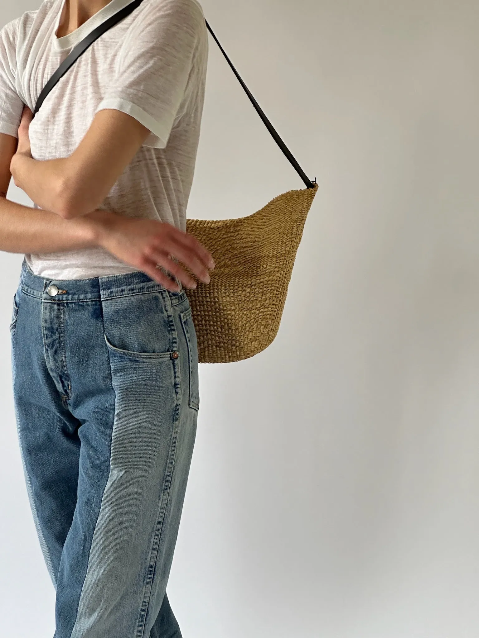 Boyfriend Jean in Light and Mid Blue