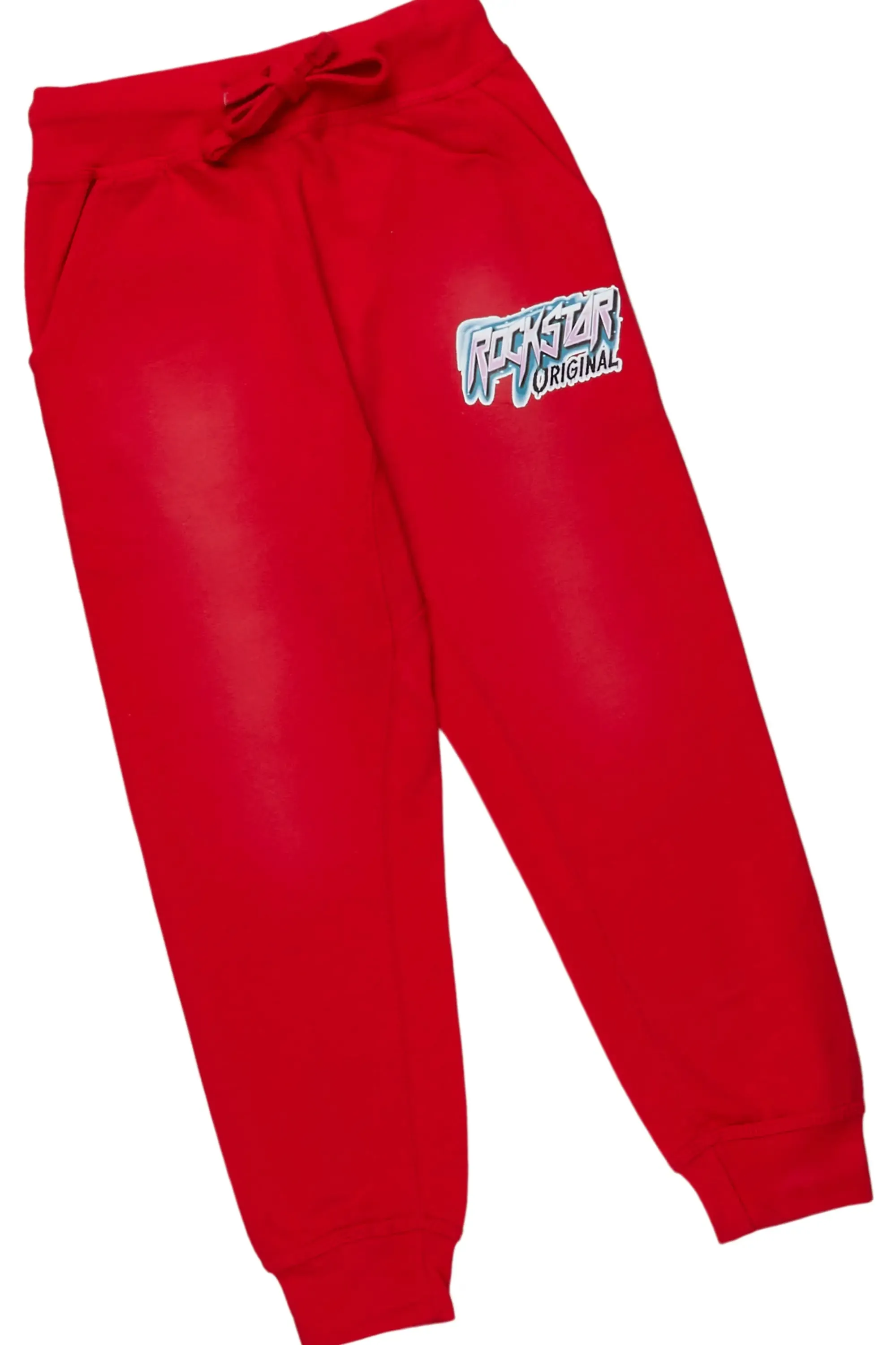 Boys Penn Red Hoodie/Track Pant Set