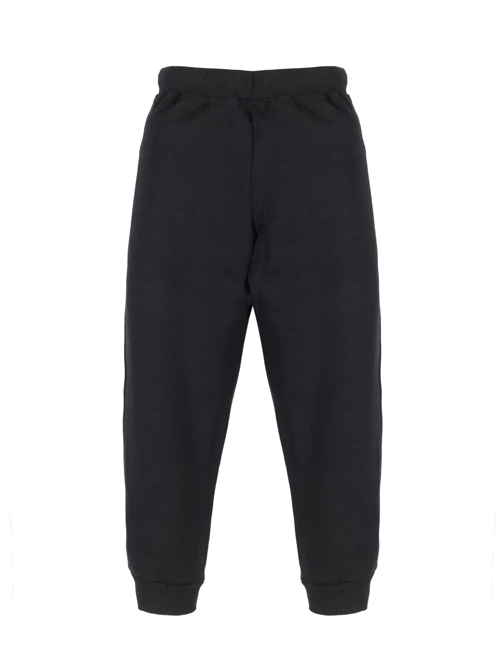 Boy's Round Neck Sweatshirt & Solid Fleece Track Pant Set