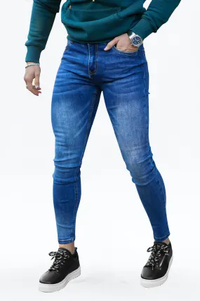 Buy $80 Free Shipping Men's Super Skinny Blue Jean