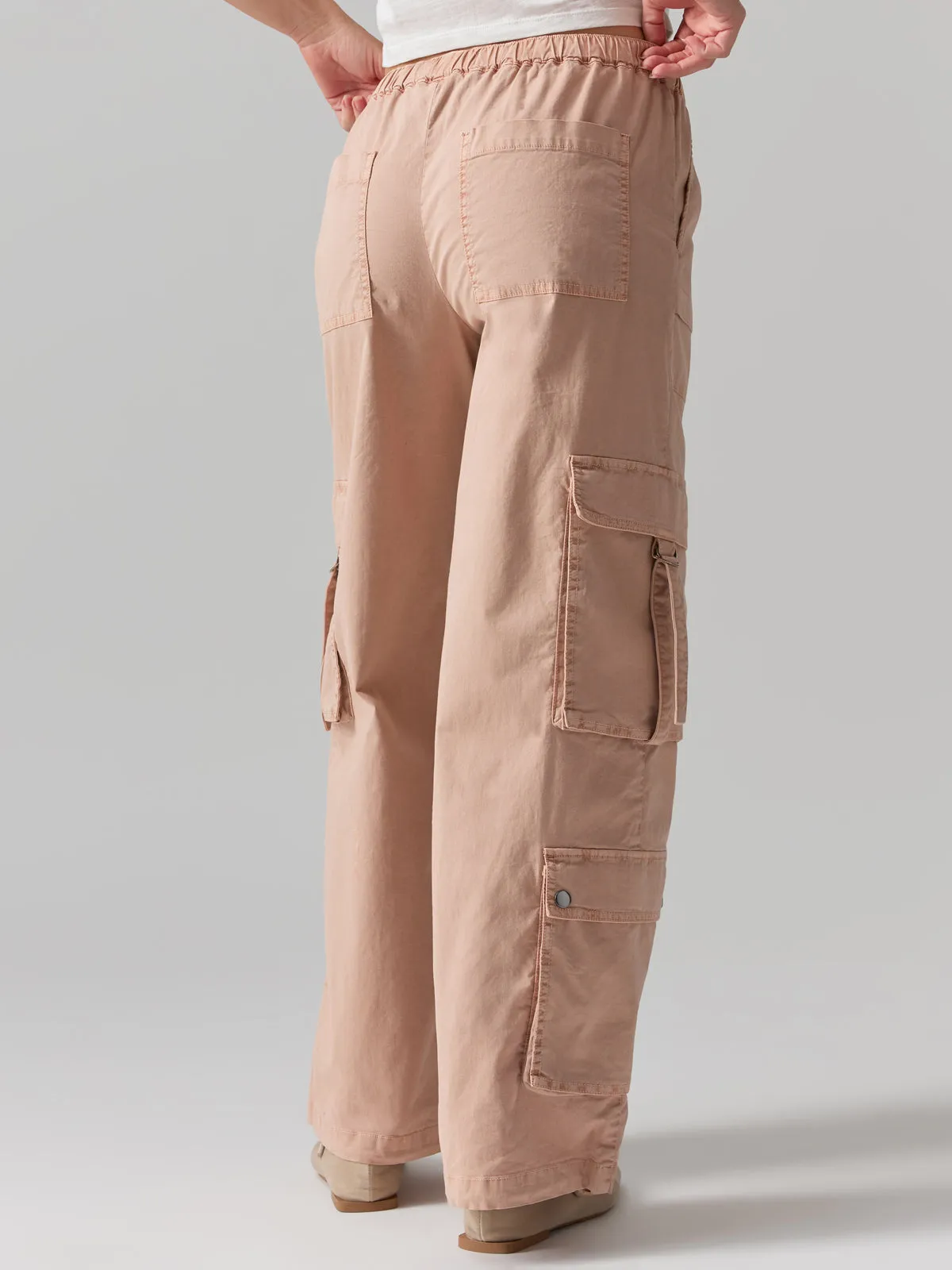 Cargo Parachute High Rise Pant Bare Nude