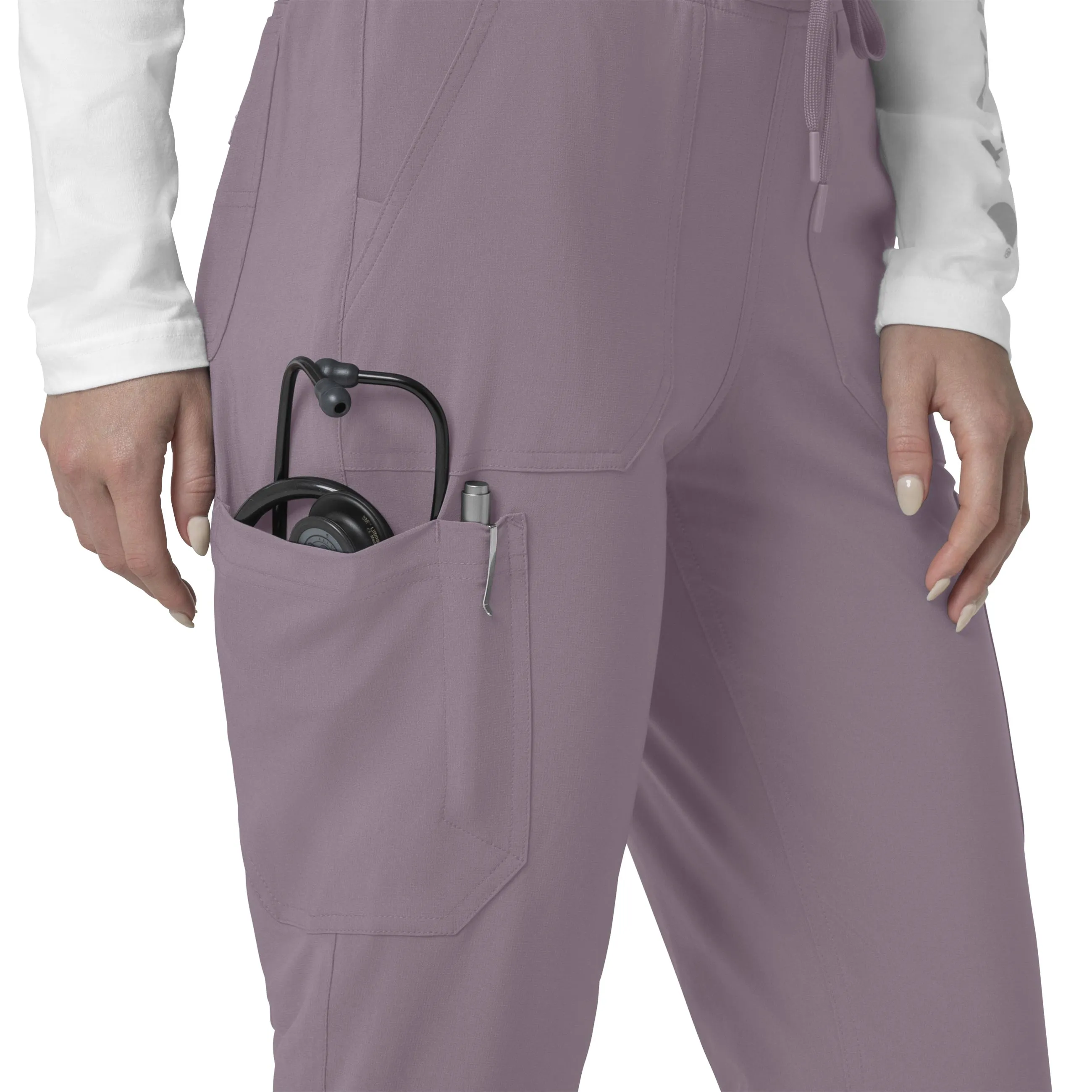 Carhartt Force Cross-Flex Women's Cargo Jogger Scrub Pant - Lavender Mist