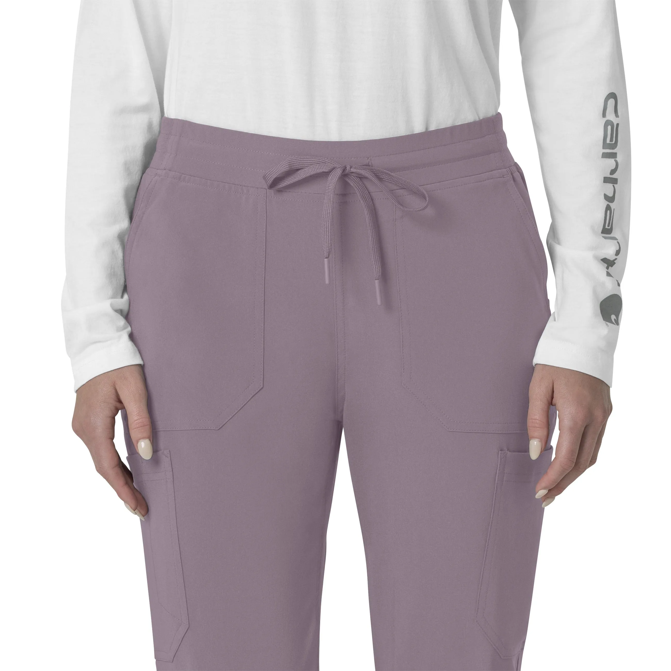 Carhartt Force Cross-Flex Women's Cargo Jogger Scrub Pant - Lavender Mist