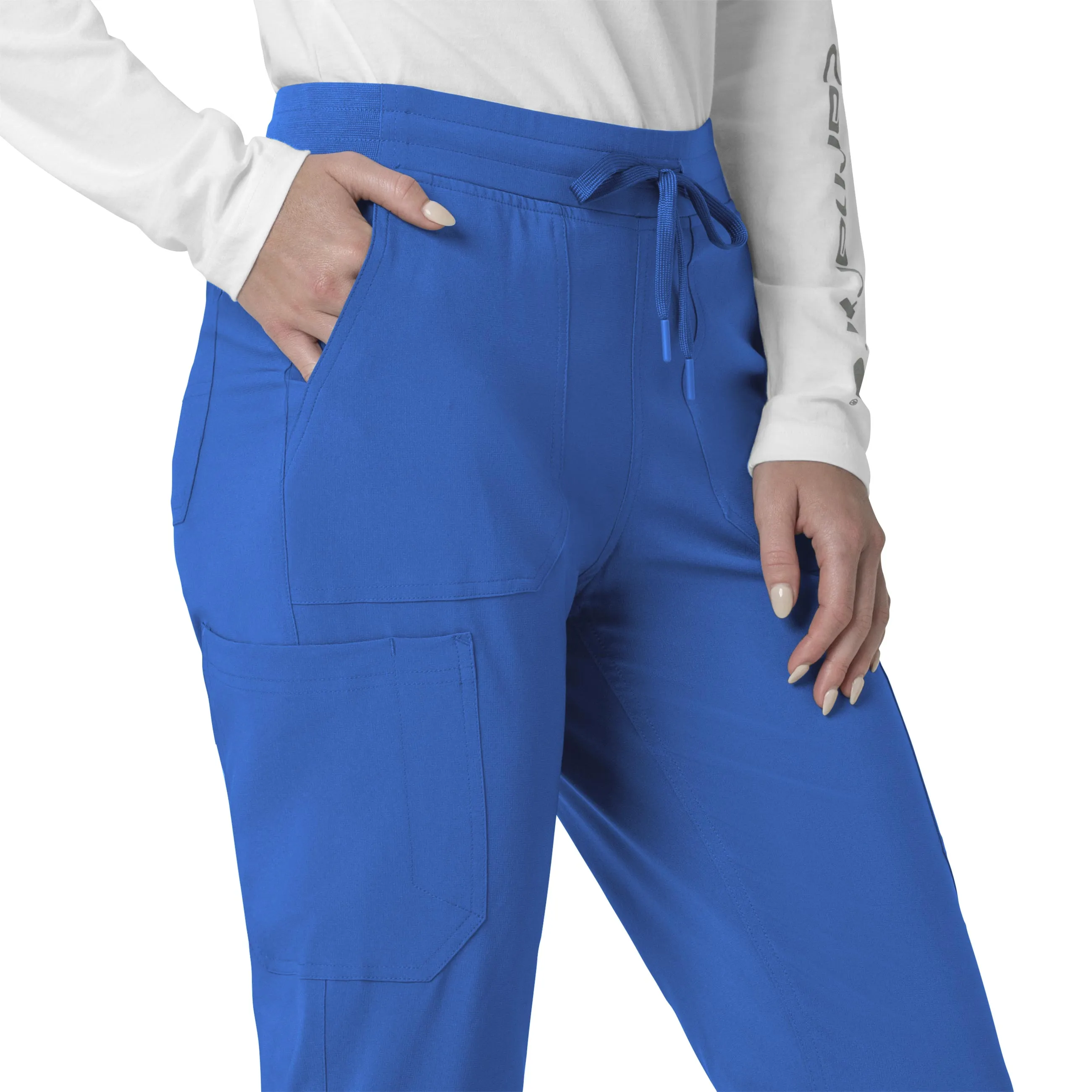 Carhartt Force Cross-Flex Women's Cargo Jogger Scrub Pant - Royal