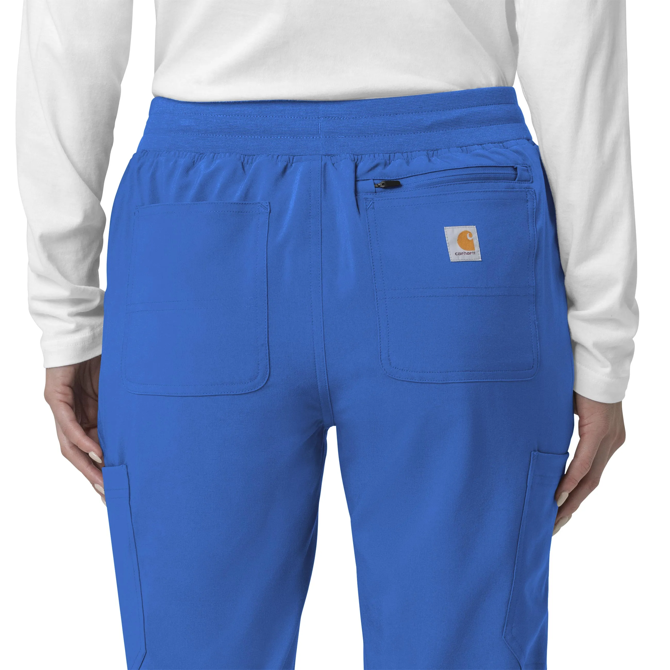 Carhartt Force Cross-Flex Women's Cargo Jogger Scrub Pant - Royal