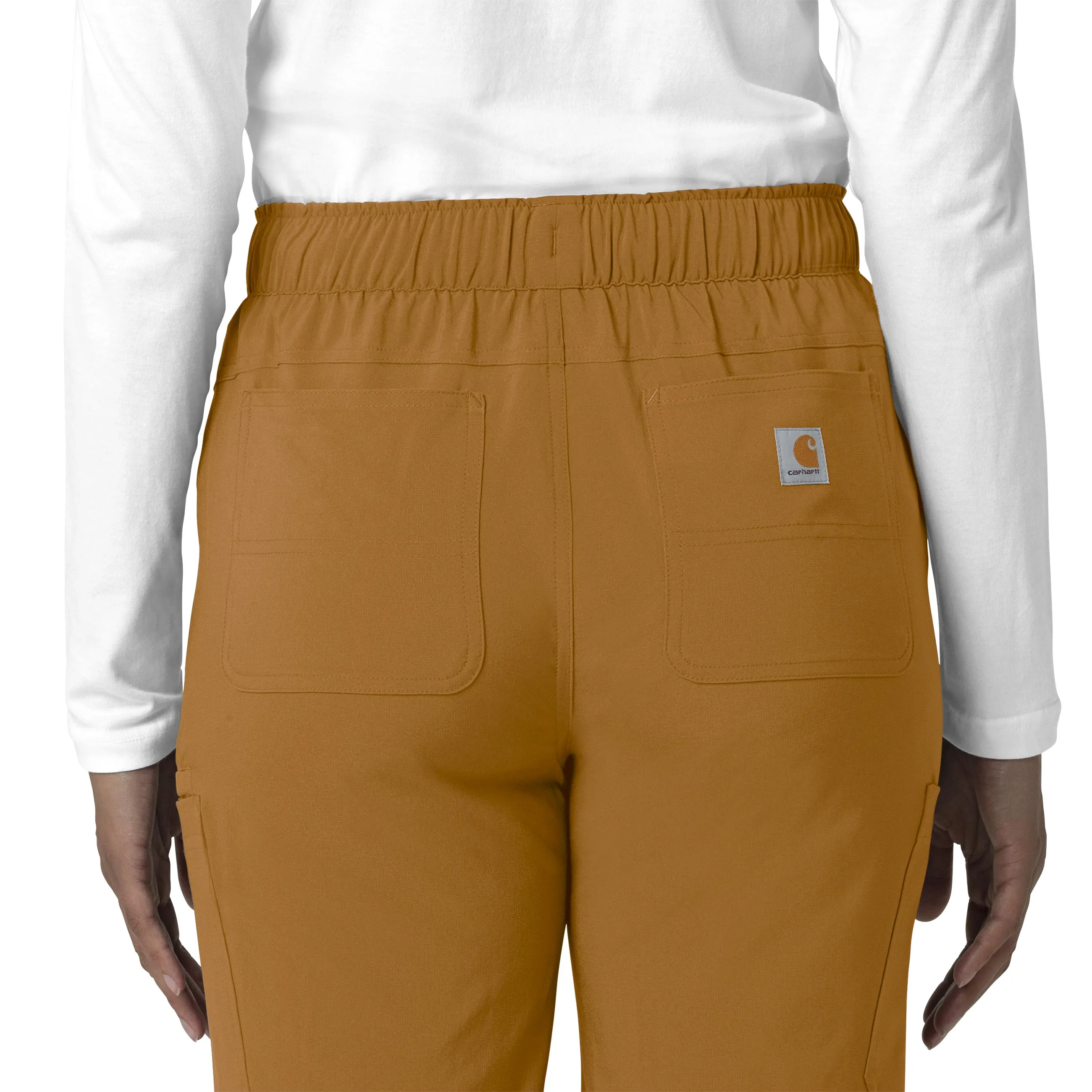 Carhartt Force Cross-Flex Women's Straight Leg Cargo Scrub Pant - Fox Brown