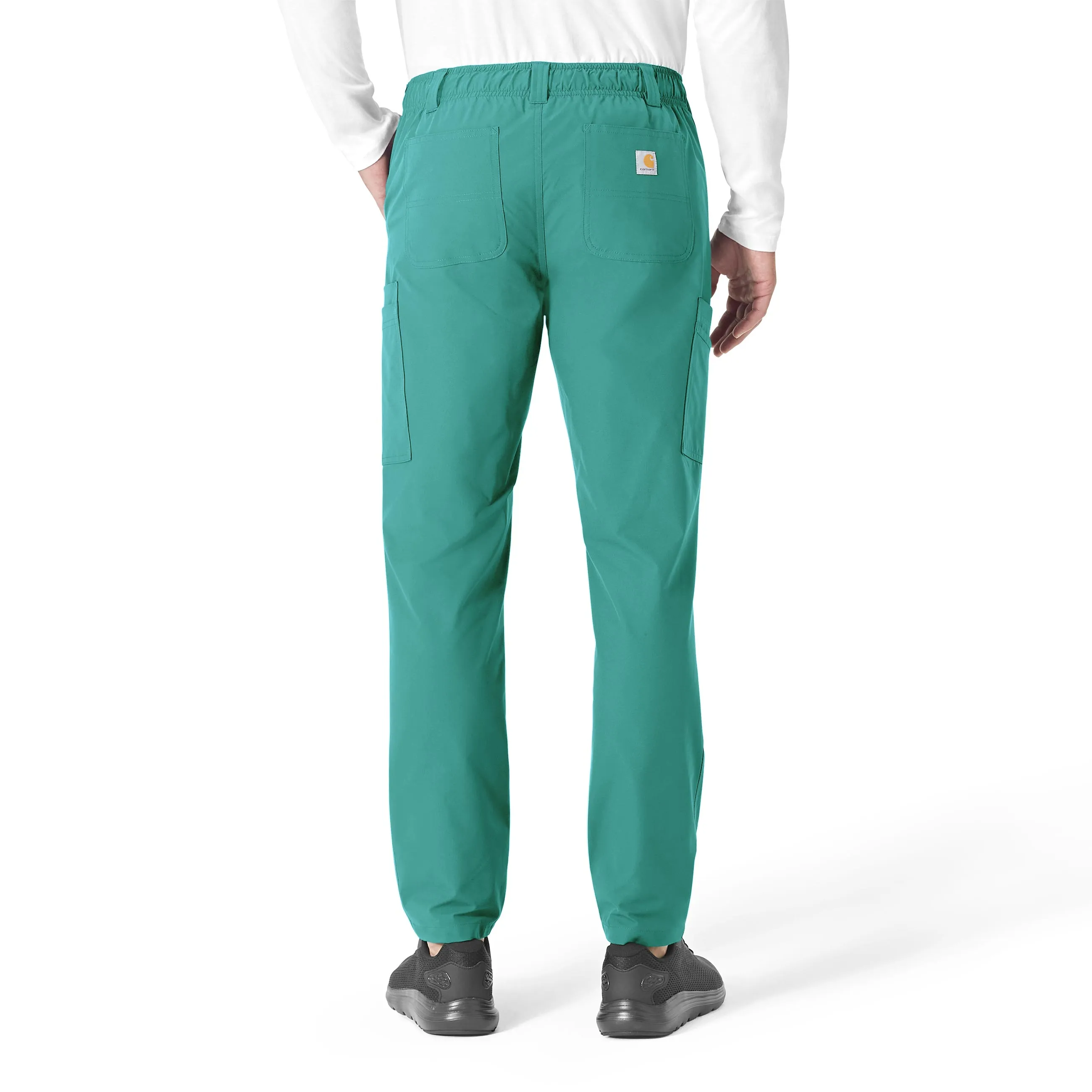 Carhartt Force Essentials Men's Straight Leg Cargo Scrub Pant - Teal Blue