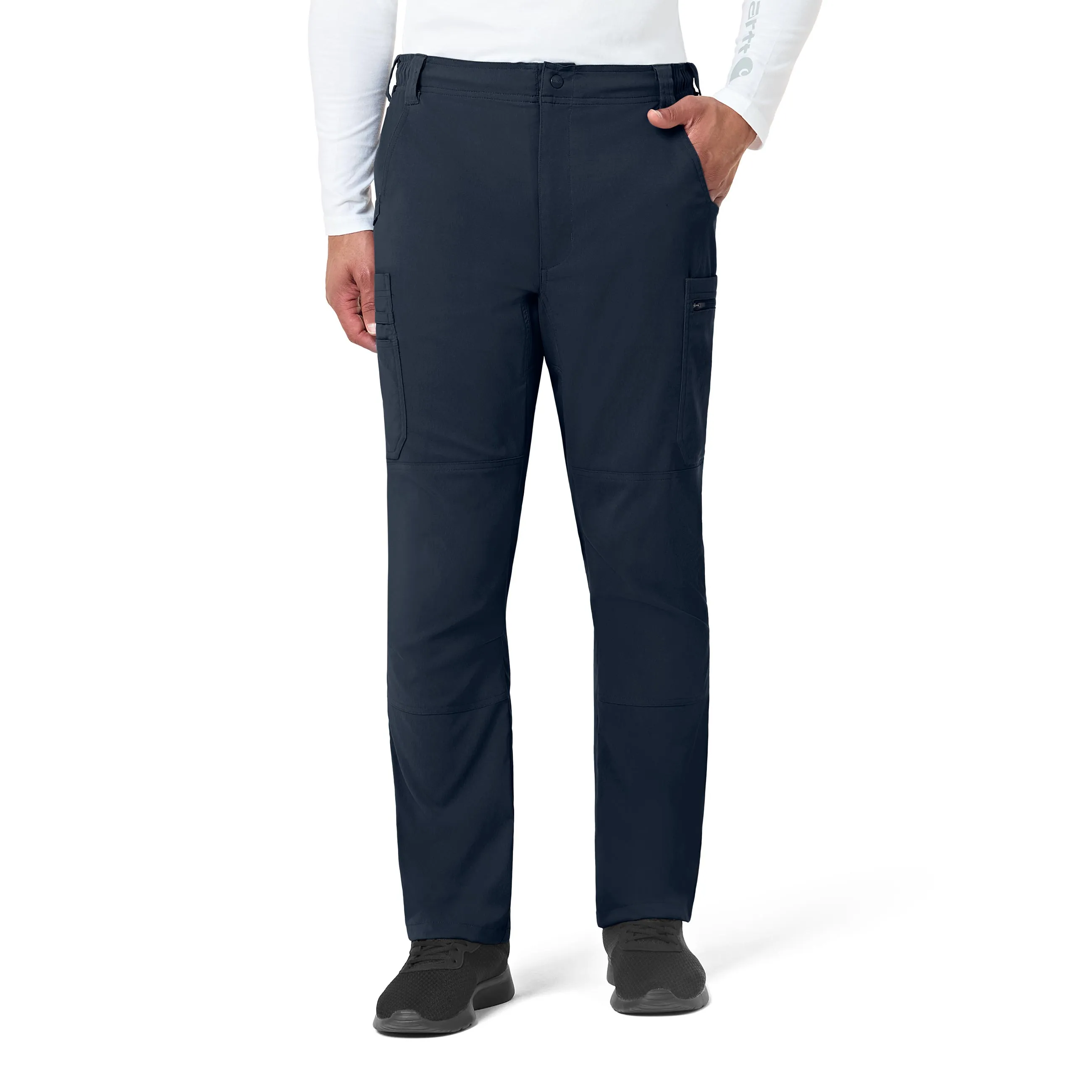 Carhartt Rugged Flex Peak Men's Straight Leg Cargo Scrub Pant - Navy