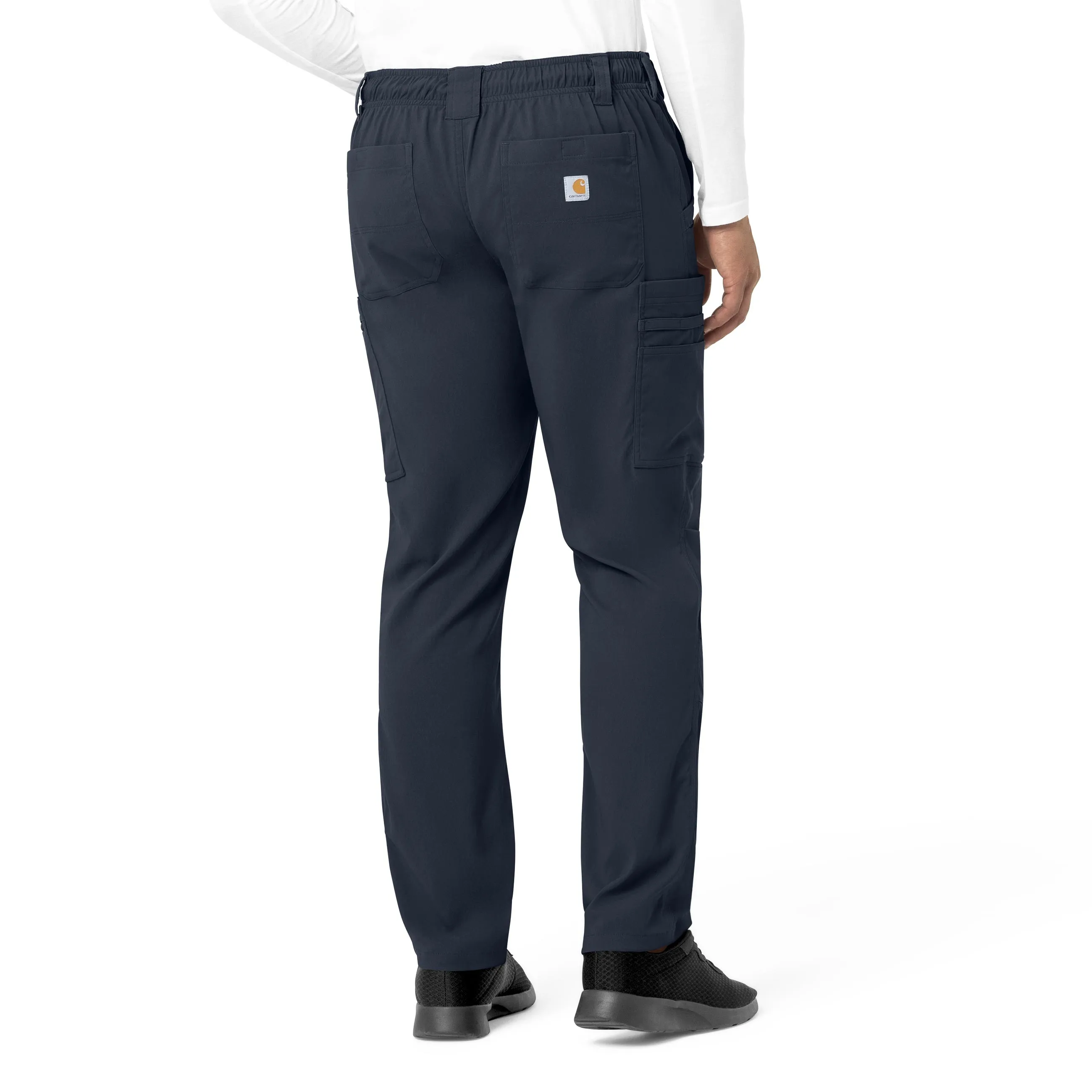 Carhartt Rugged Flex Peak Men's Straight Leg Cargo Scrub Pant - Navy