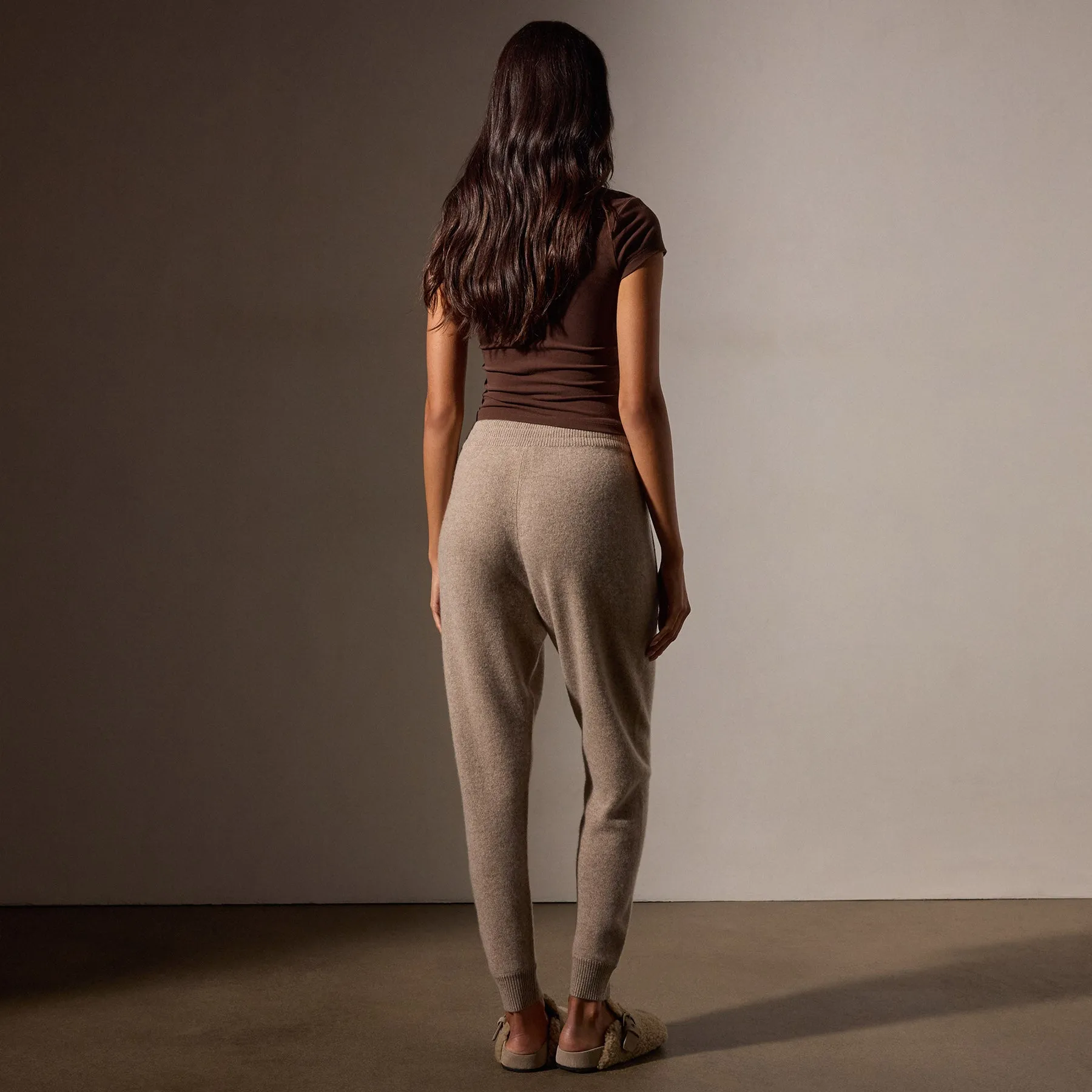 Cashmere Track Pant - Coyote