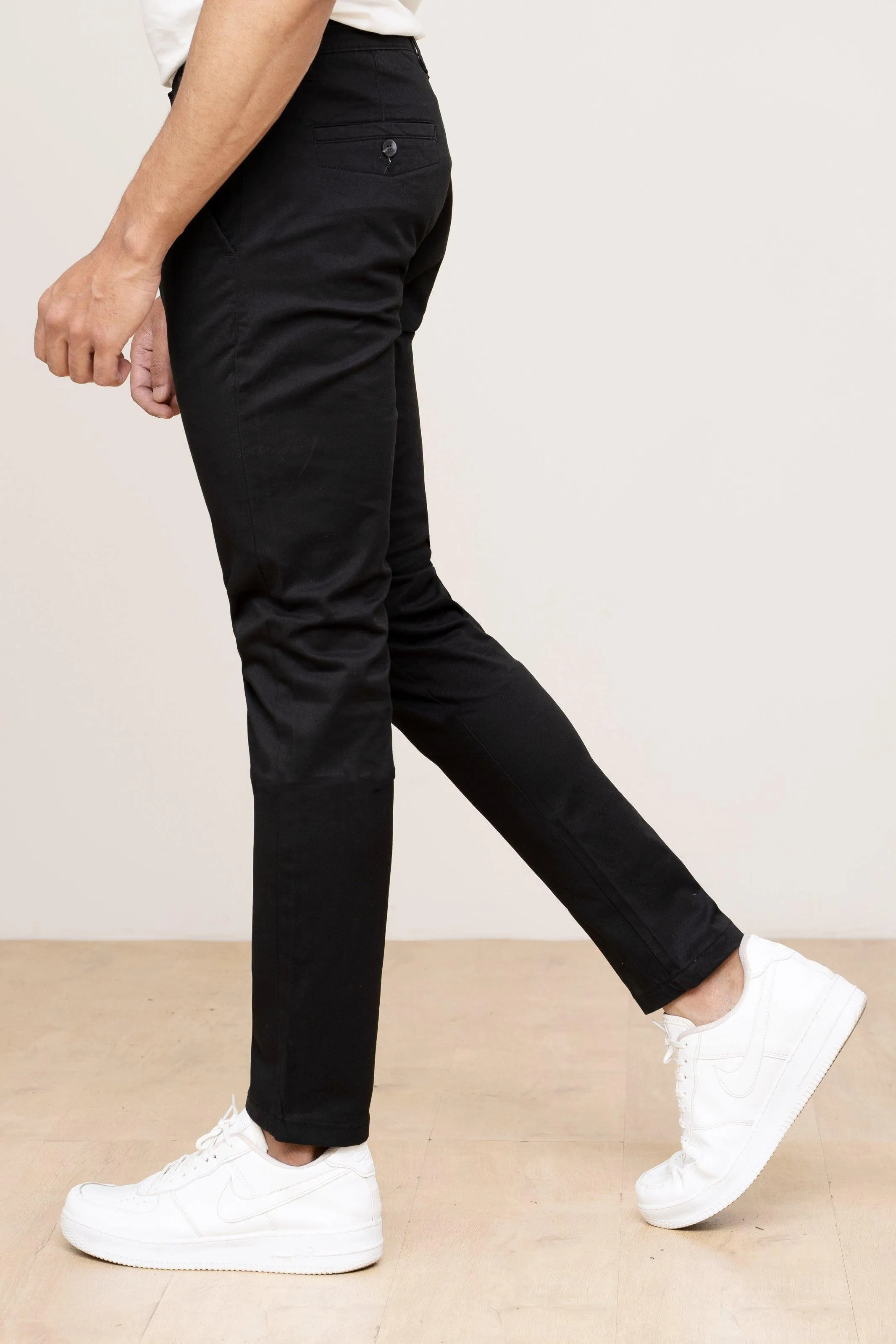 CASUAL PANT CROSS POCKET BLACK