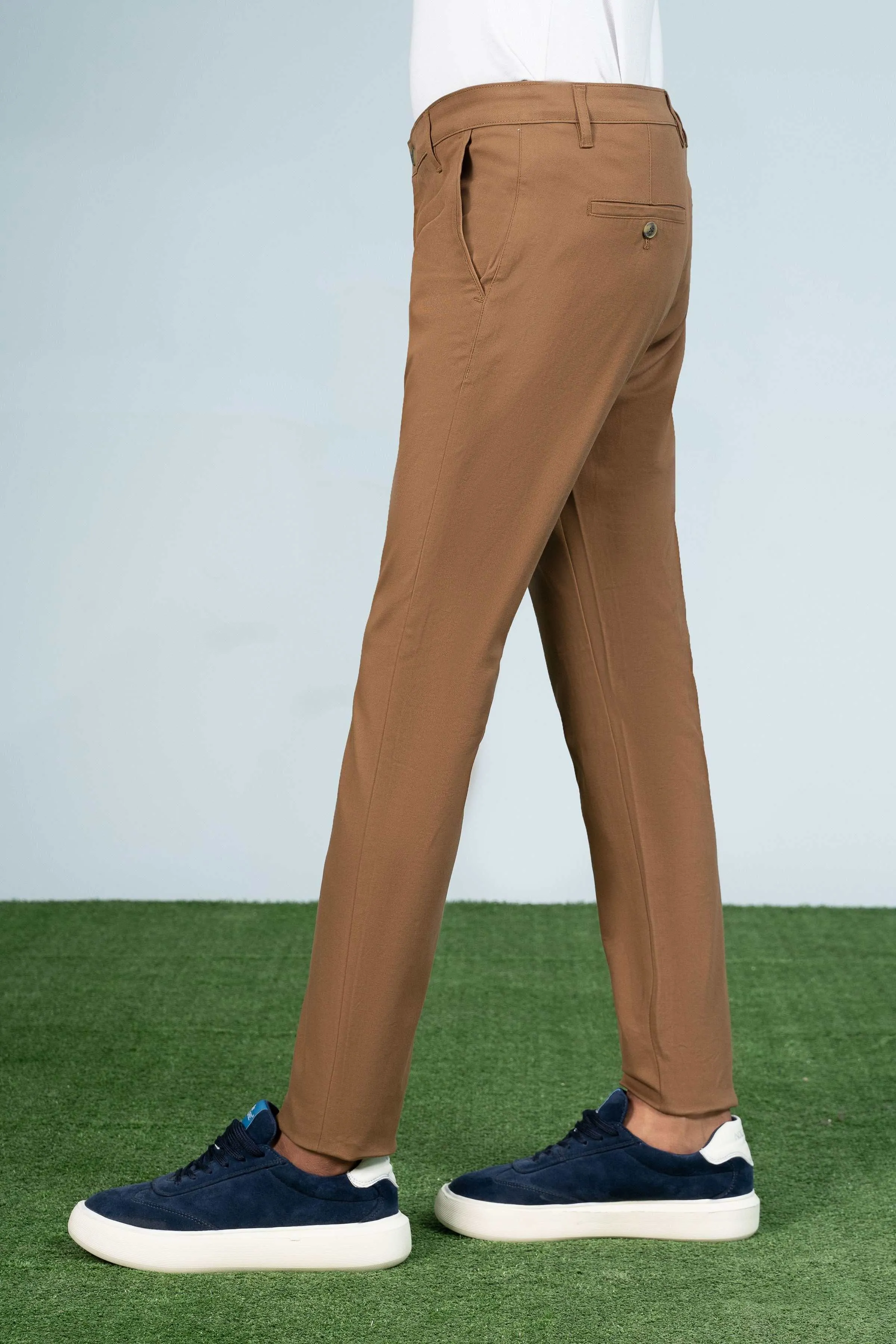 CASUAL PANT CROSS POCKET CAMEL