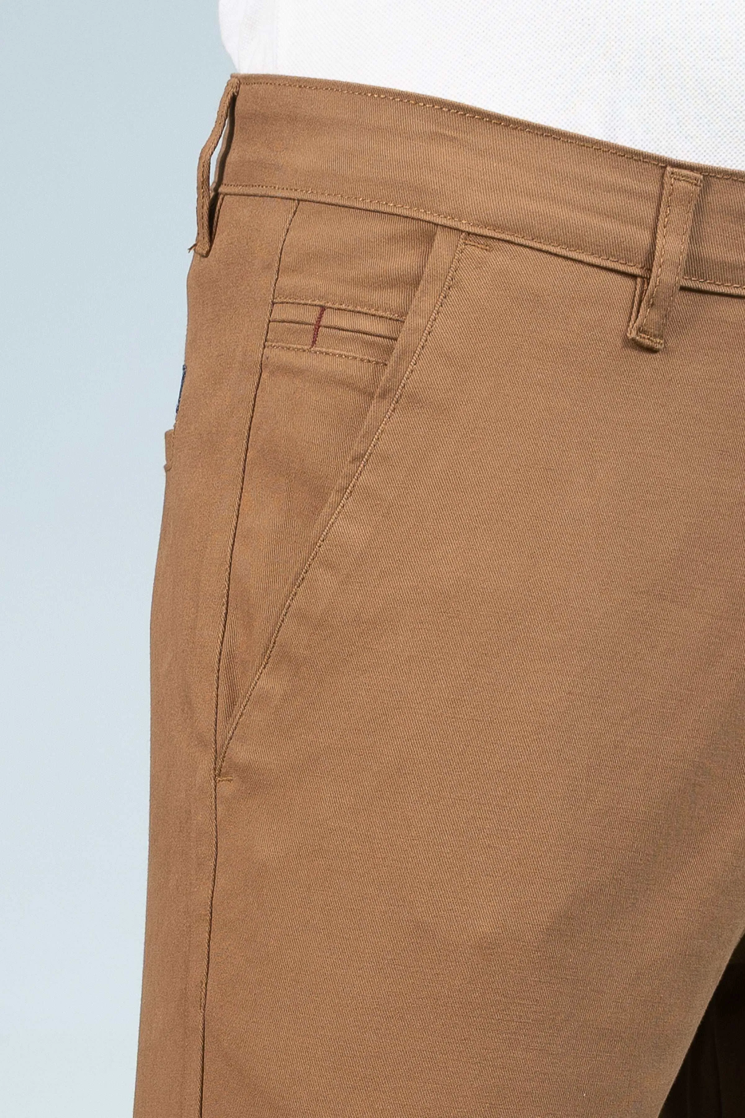 CASUAL PANT CROSS POCKET CAMEL