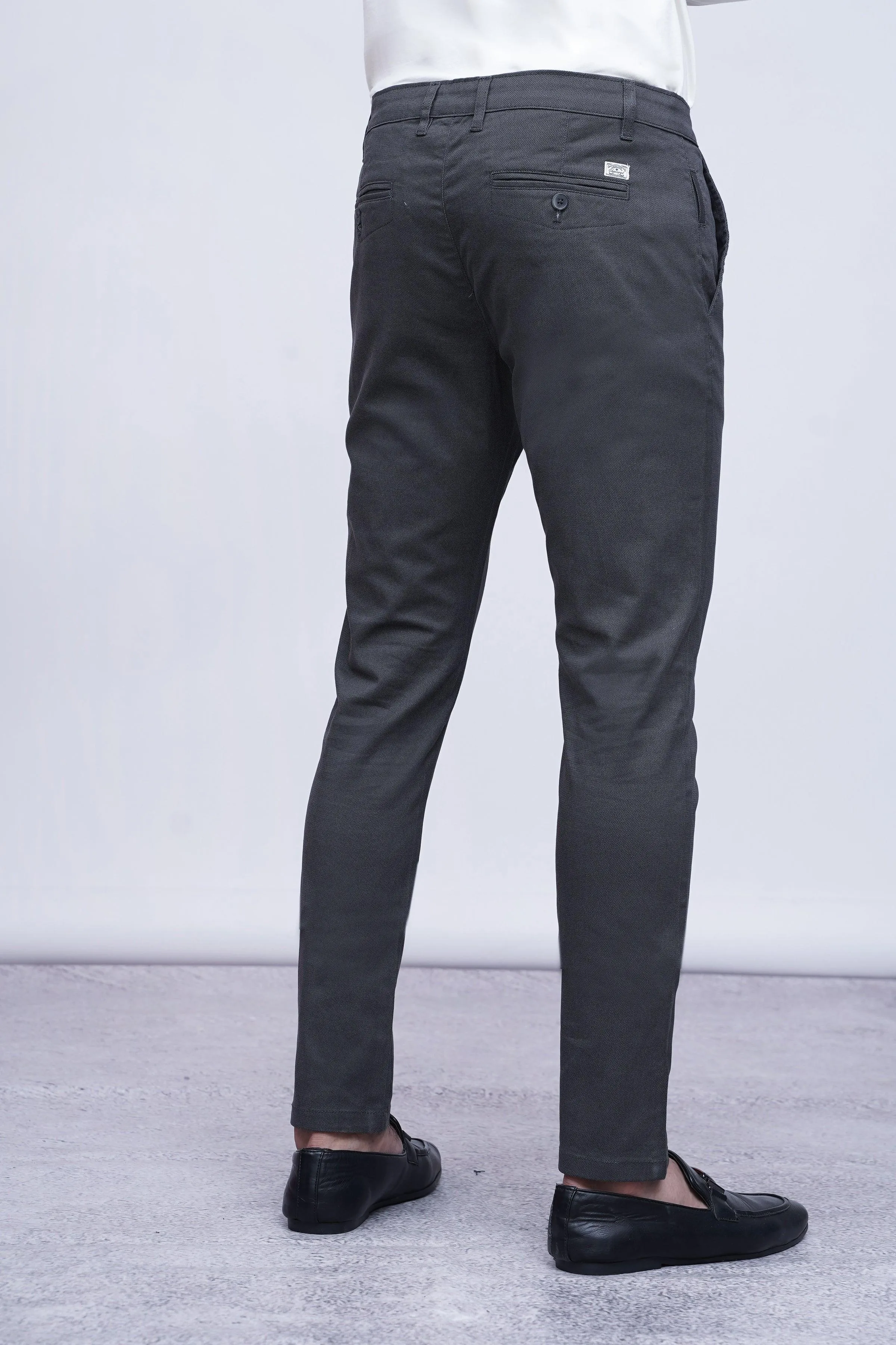 CASUAL PANT CROSS POCKET CHARCOAL GREY