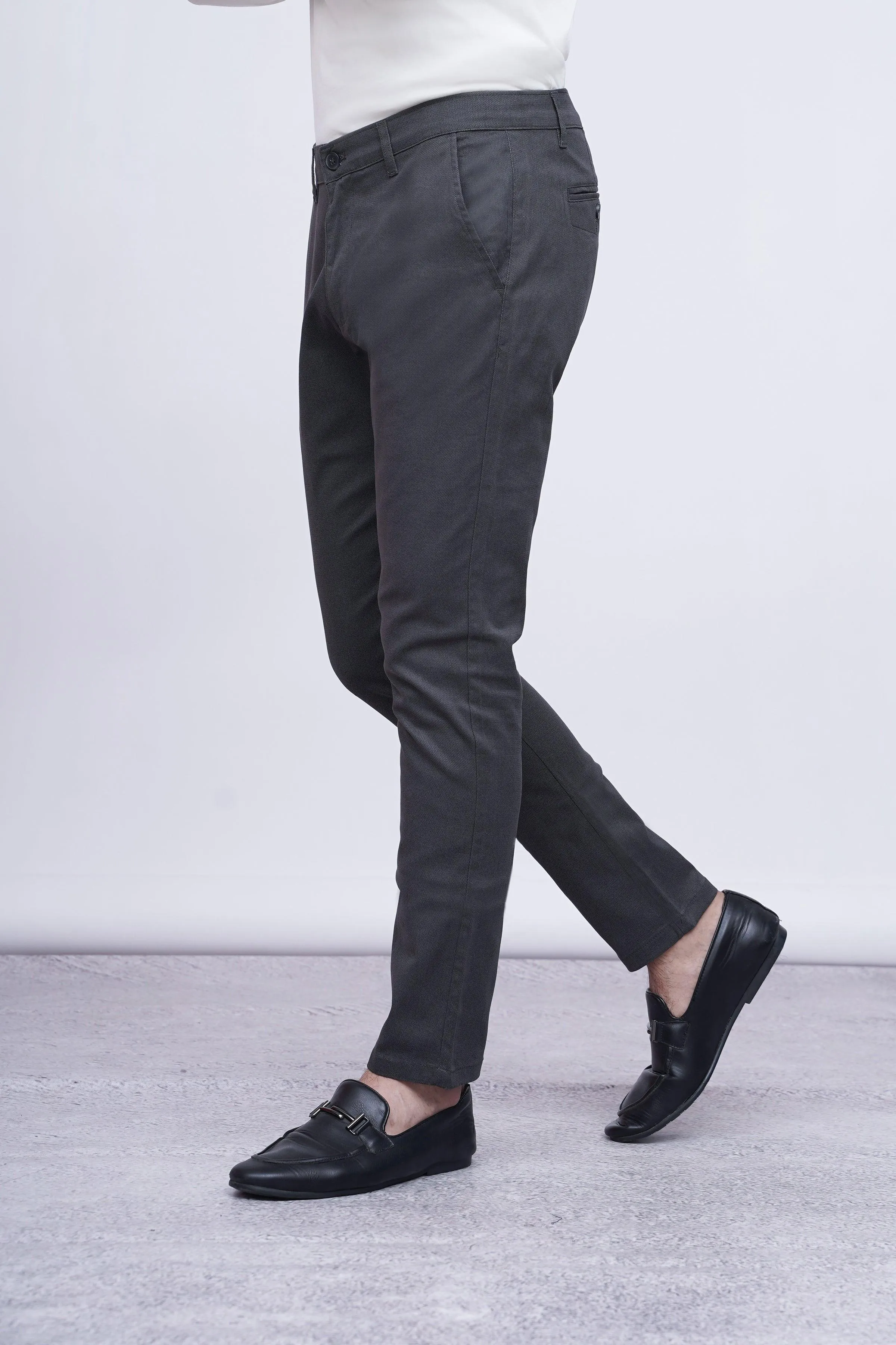 CASUAL PANT CROSS POCKET CHARCOAL GREY