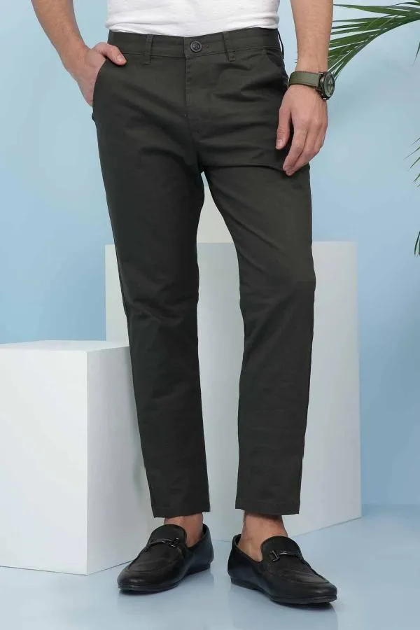 CASUAL PANT CROSS POCKET SLIM FIT GREEN