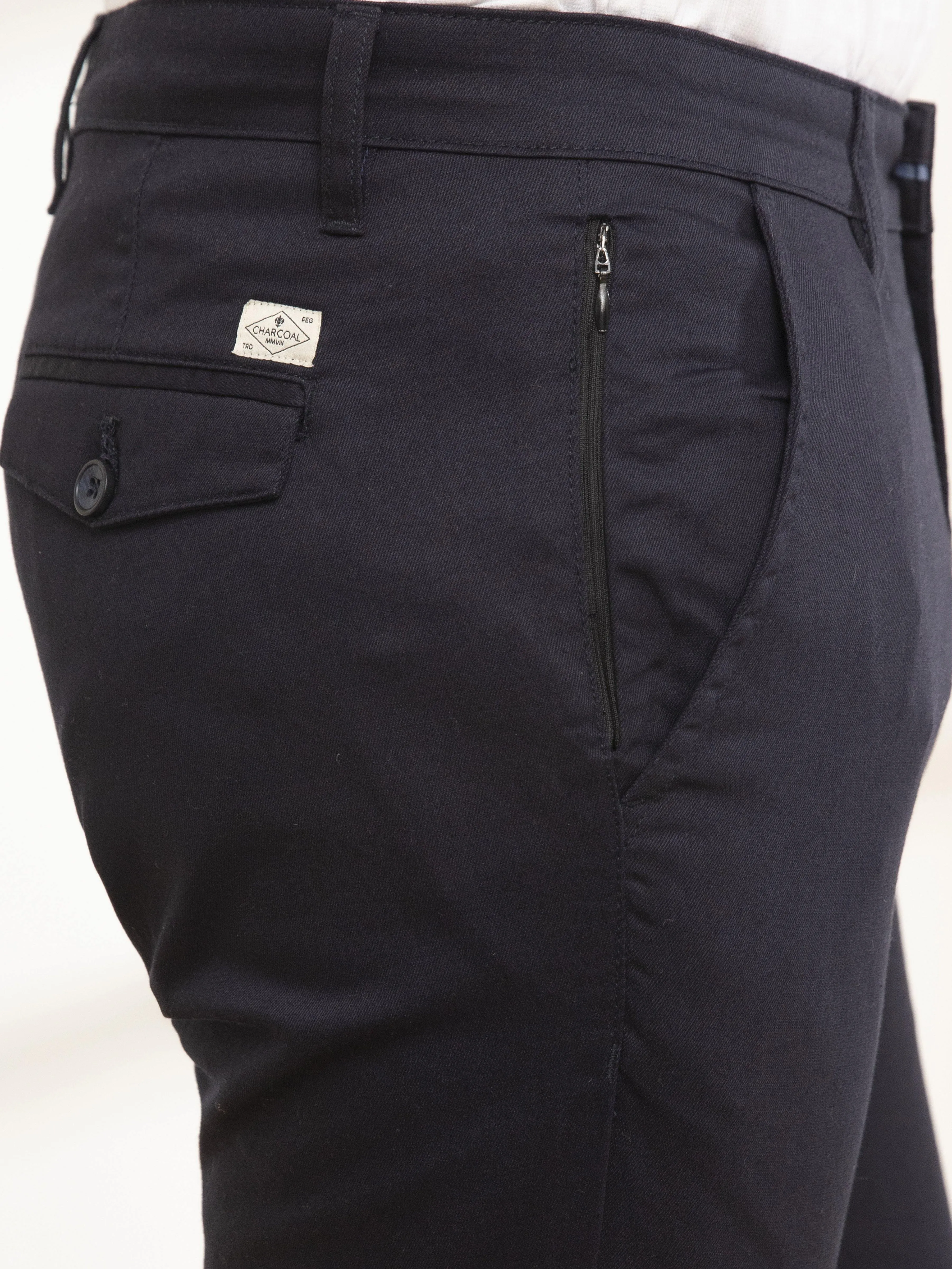 CASUAL PANT CROSS POCKET SLIM FIT NAVY