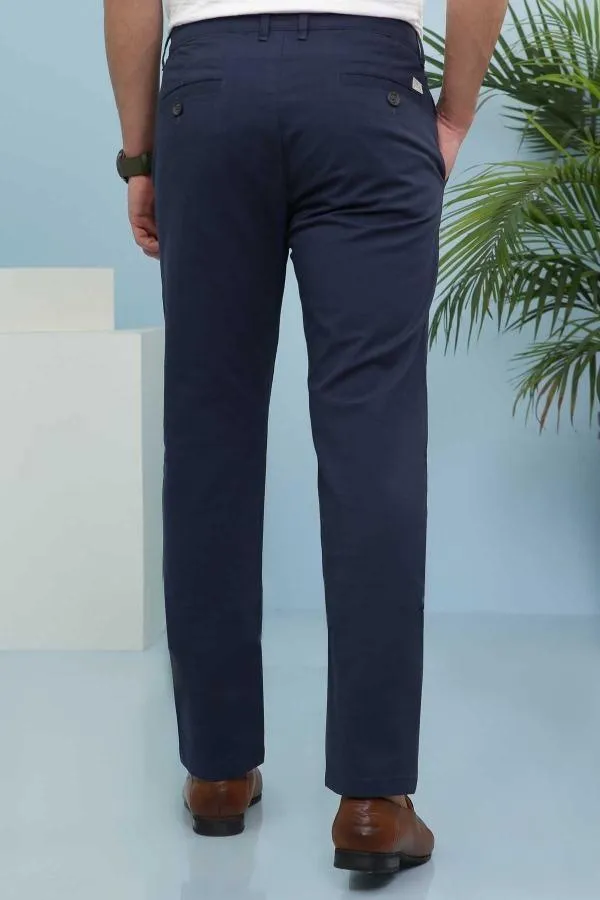 CASUAL PANT CROSS POCKET SLIM FIT NAVY