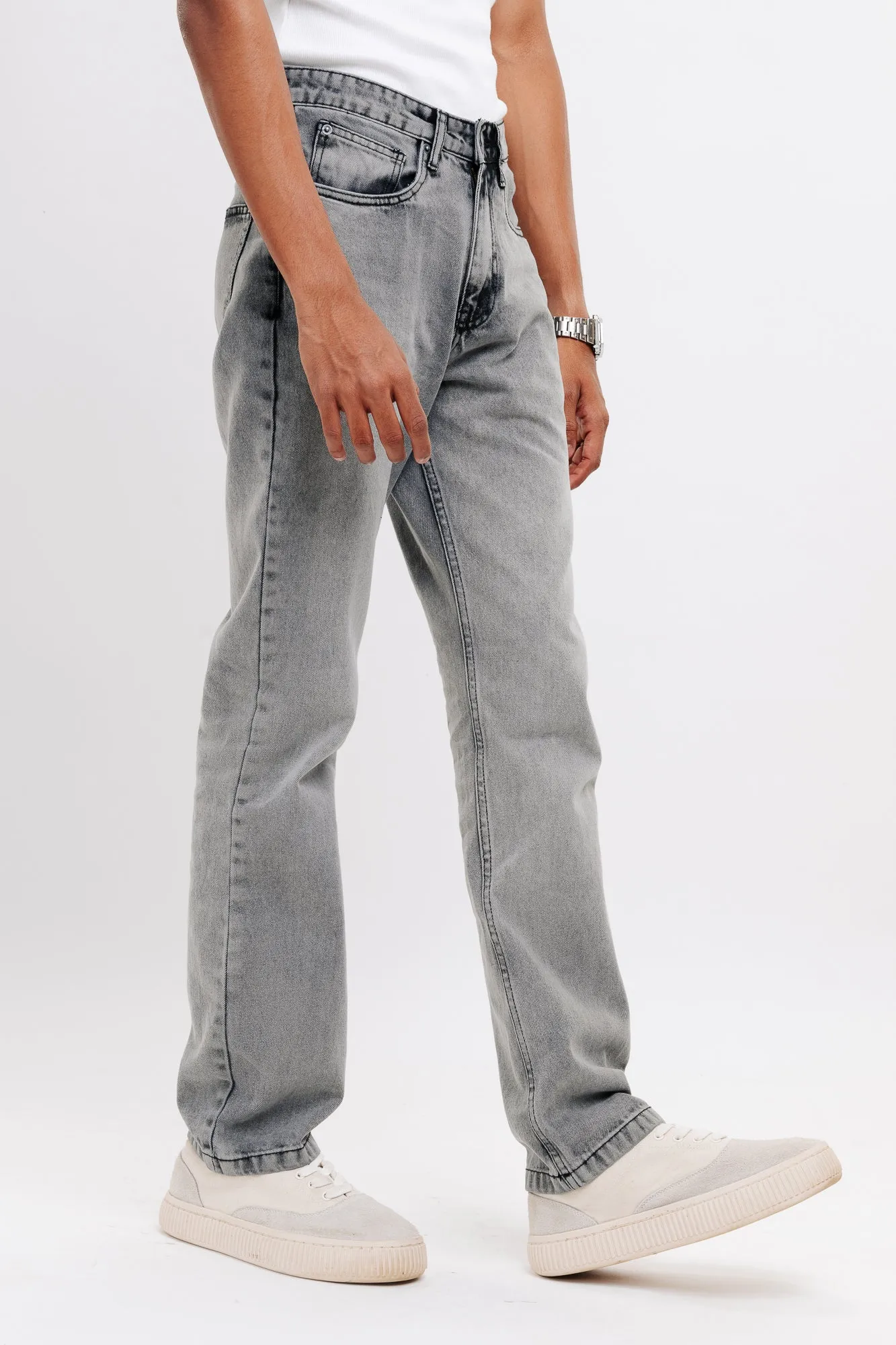 Charcoal Men's Straight Jeans