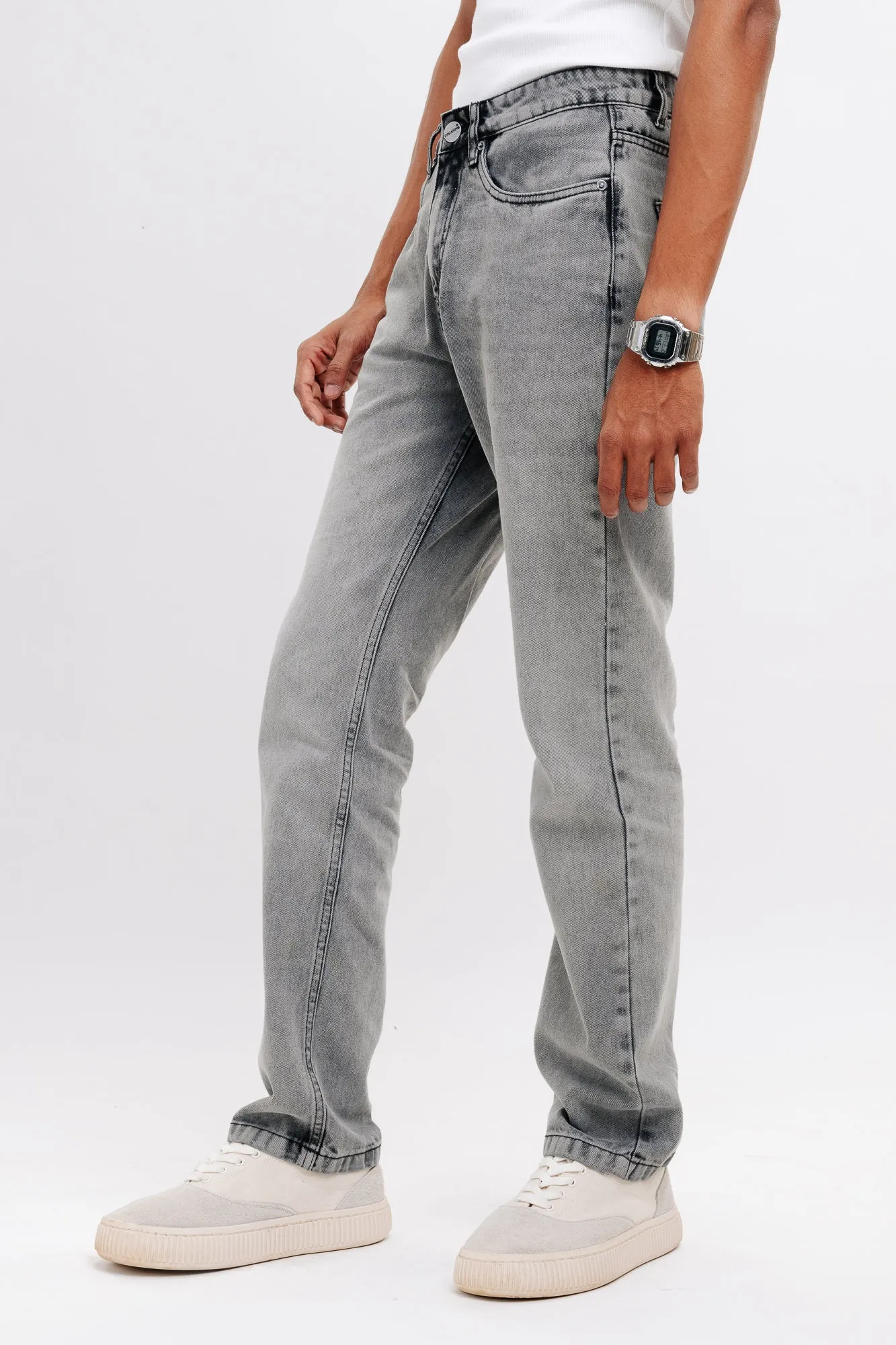 Charcoal Men's Straight Jeans