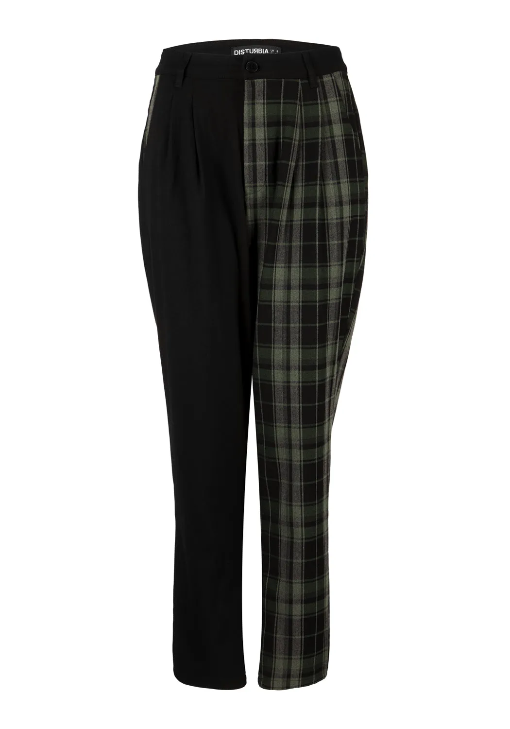 Checkmate High Waist Tapered Trousers