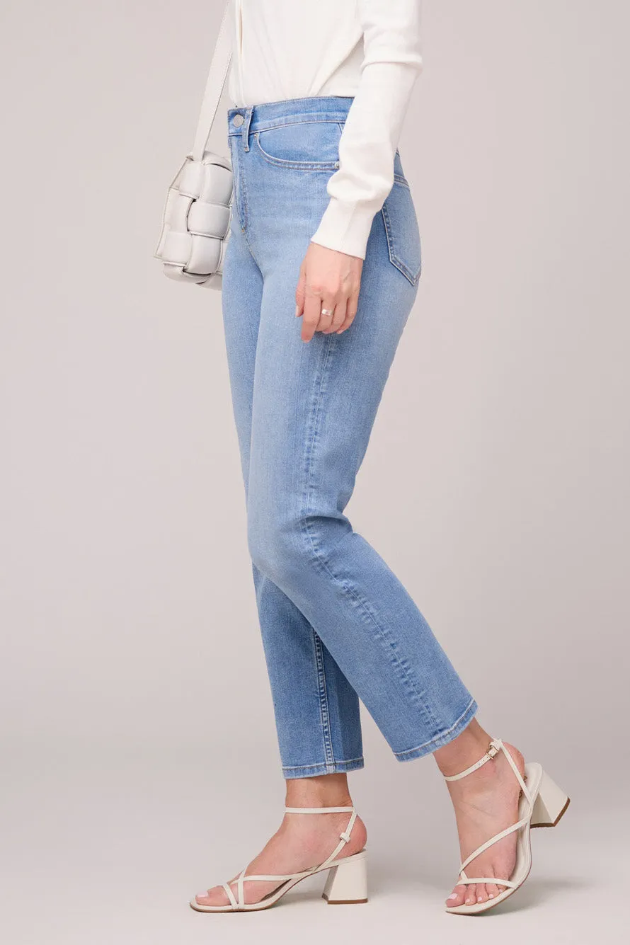 CHLOE STRAIGHT JEAN SURF BLUE